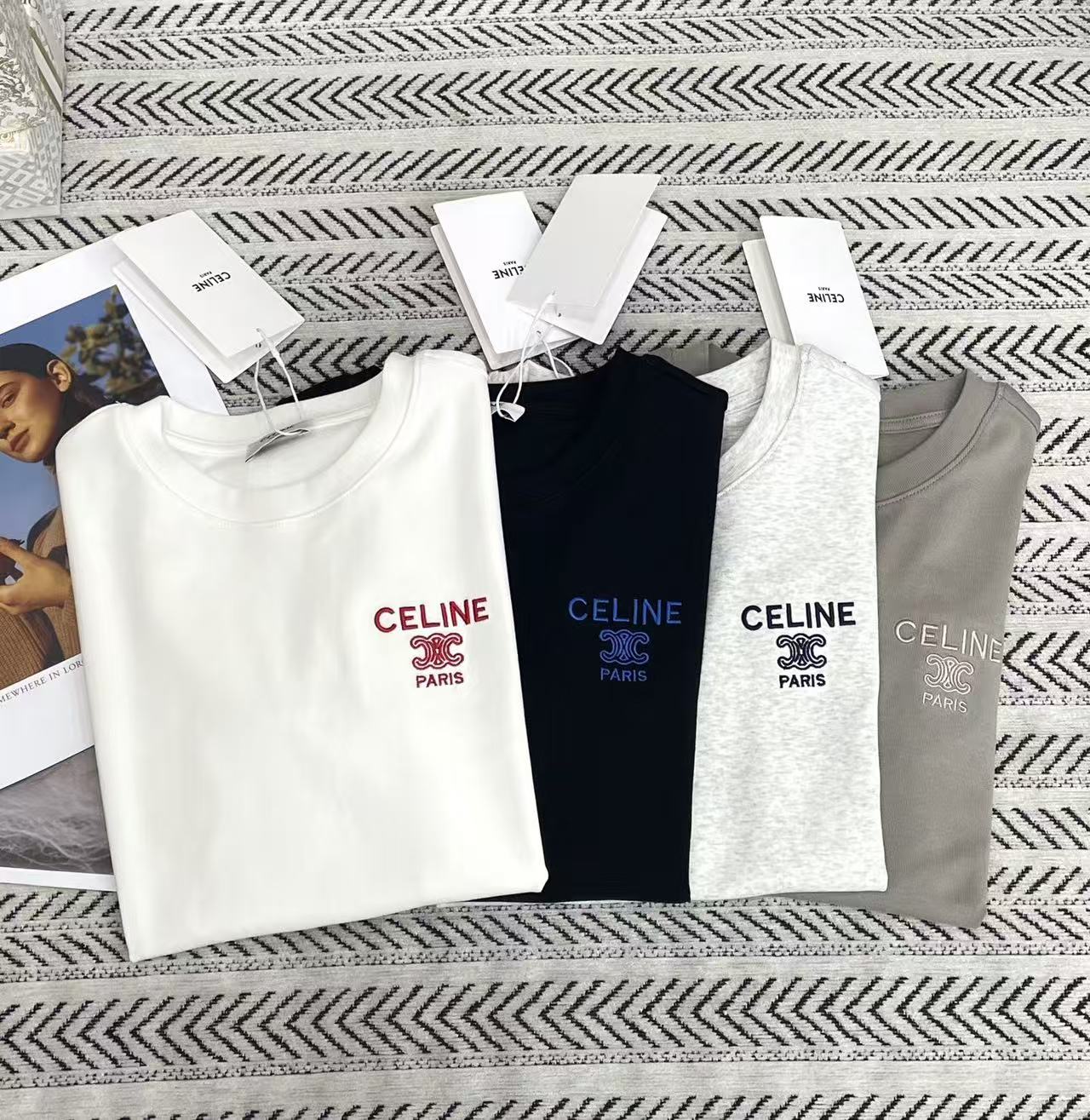 CEL1NE 凱旋門刺繍レターTシャツ【50％割引+送料無料】