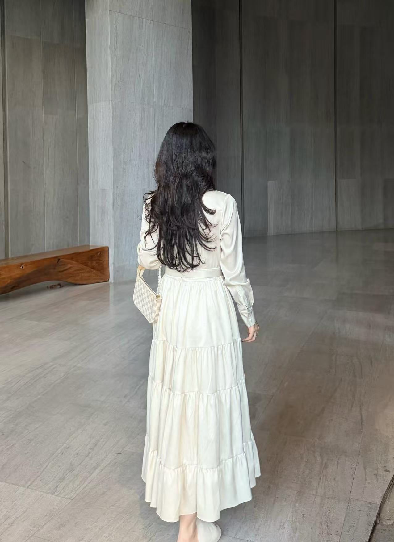 LVプリント ロングスリーブ ドレス【50％割引+送料無料】