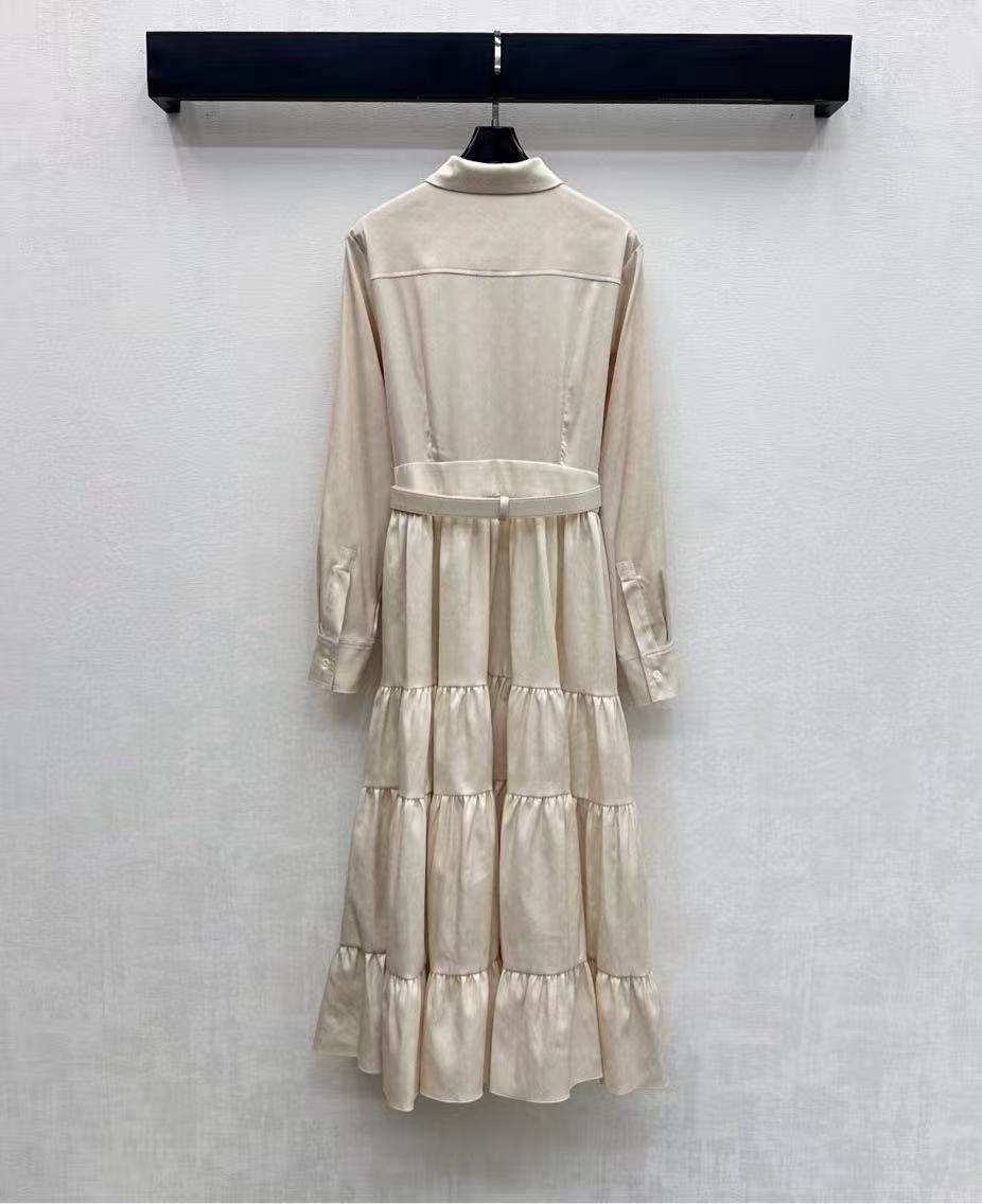 LVプリント ロングスリーブ ドレス【50％割引+送料無料】