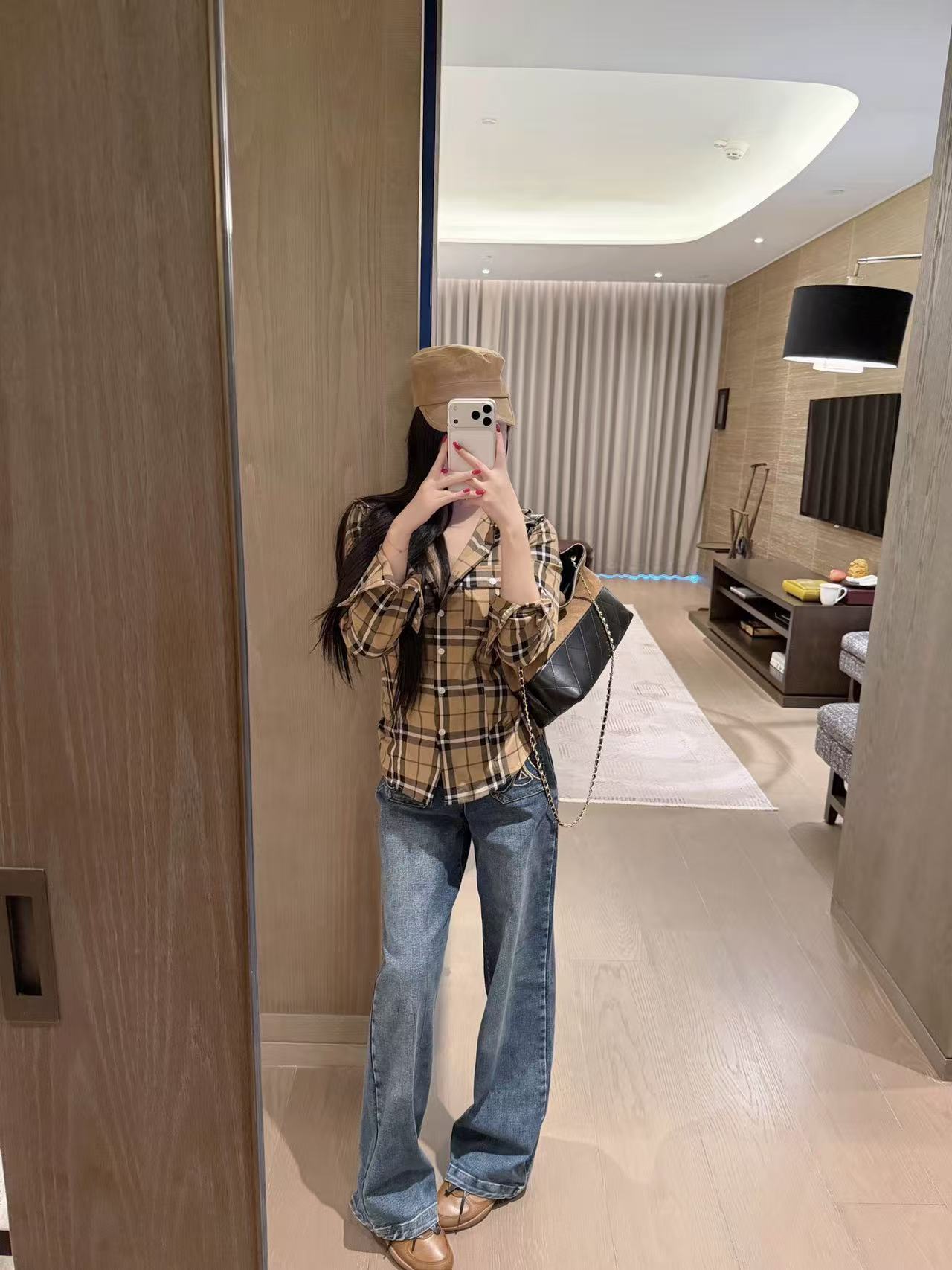 BUR8ERRY ウォーホース チェックポケットシャツ【50％割引+送料無料】