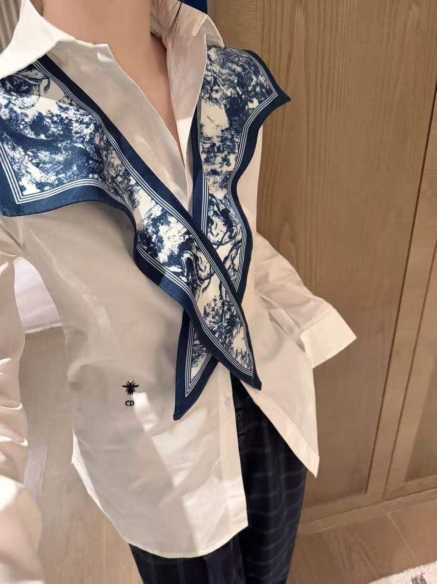 DI0Rスカーフシャツ【50％割引+送料無料】