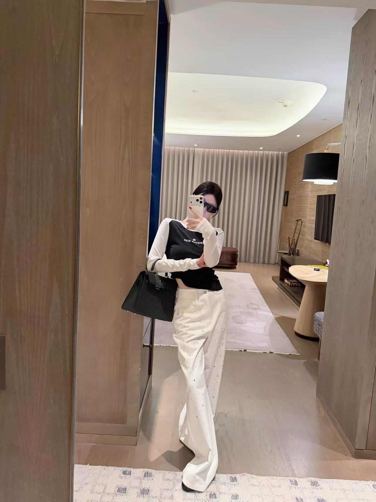 DIOR ファイブポインテッドスター カラーブロック Tシャツ【50％割引+送料無料】