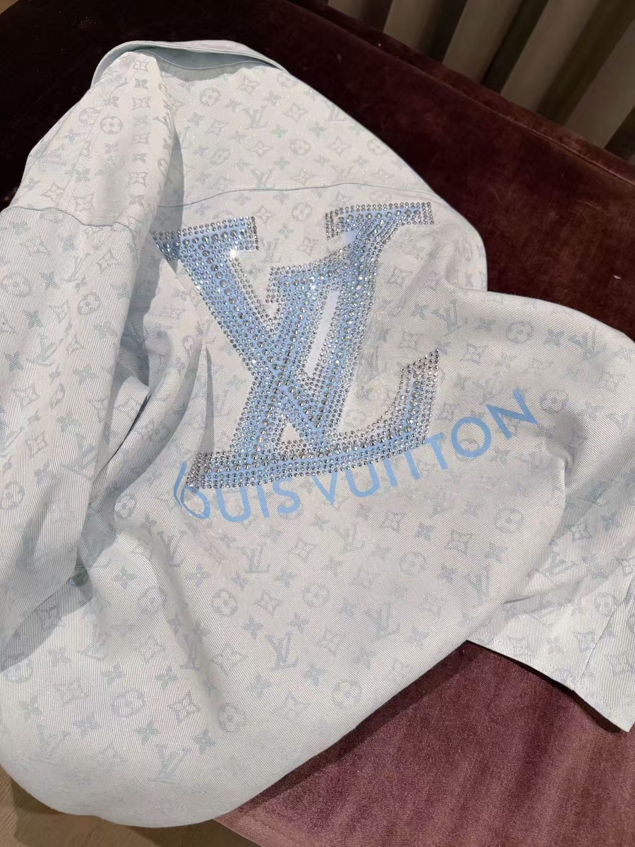 LVラインストーンTシャツ/シャツ【50％割引+送料無料】