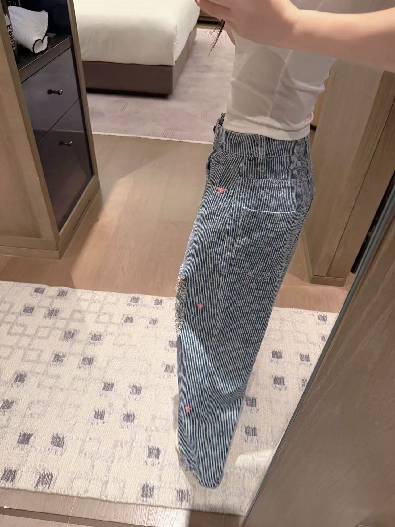 LV リップドジャカードレタージーンズ【50％割引+送料無料】