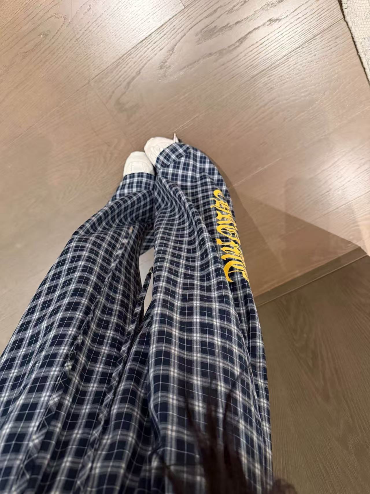 Chr0me Hearts チェック柄 レースアップ カジュアルパンツ【50％割引+送料無料】