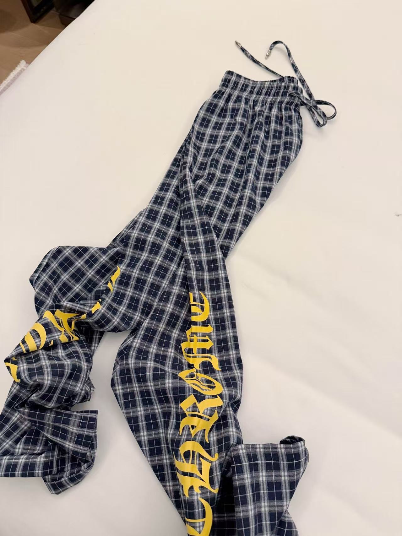 Chr0me Hearts チェック柄 レースアップ カジュアルパンツ【50％割引+送料無料】