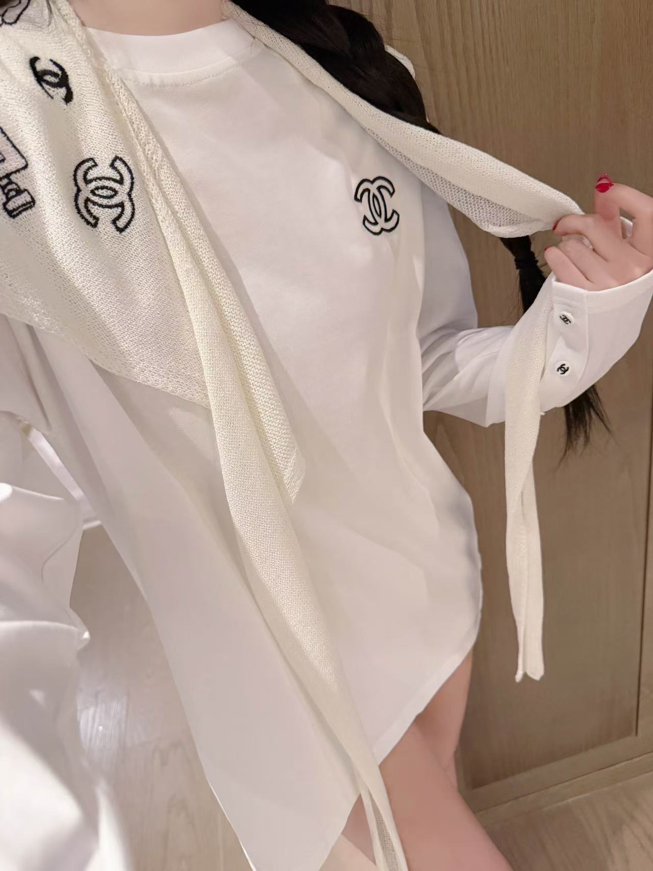 CHANE1 ショール + 長袖Tシャツ【50％割引+送料無料】