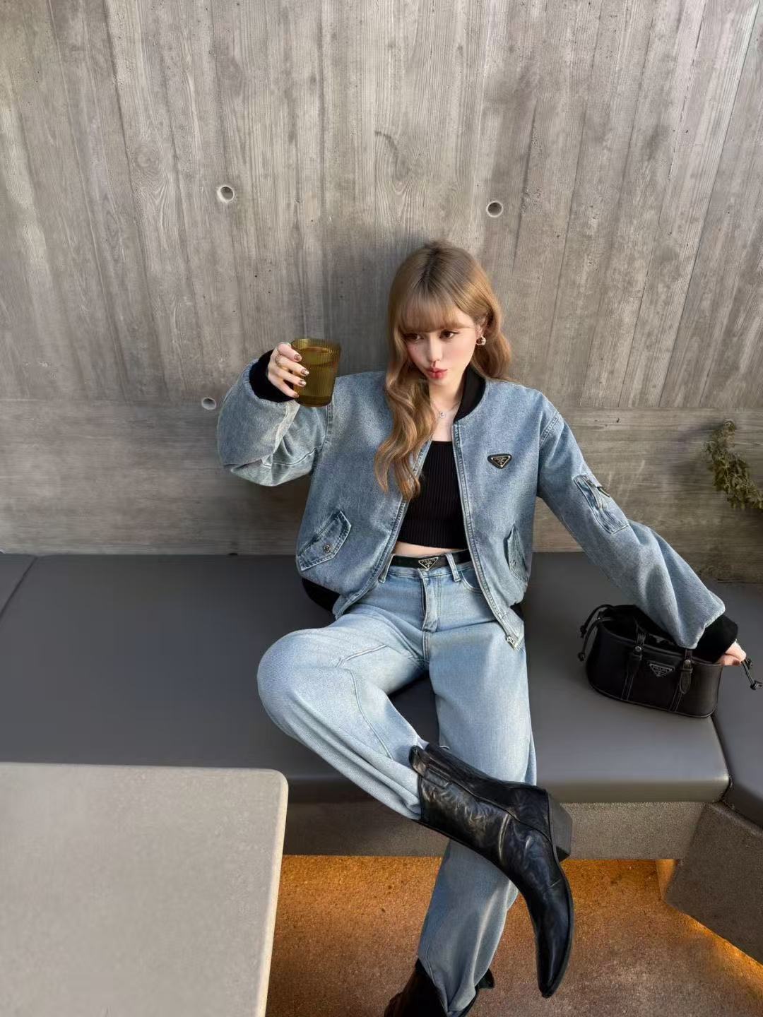 PR4DA トライアングルロゴ デニムジャケット【50％割引+送料無料】