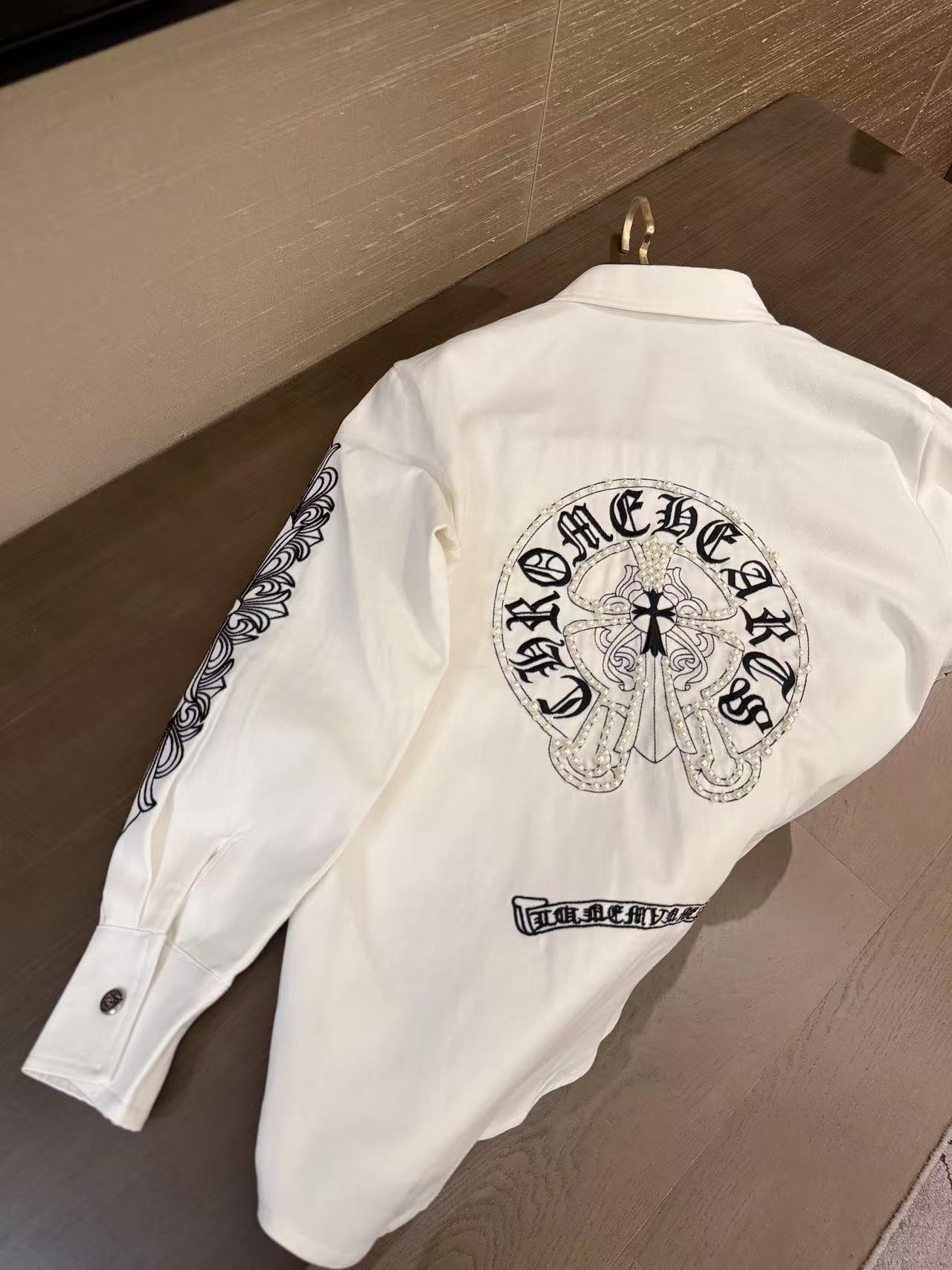 Chr0me Hearts刺繍ポケットシャツ【50％割引+送料無料】