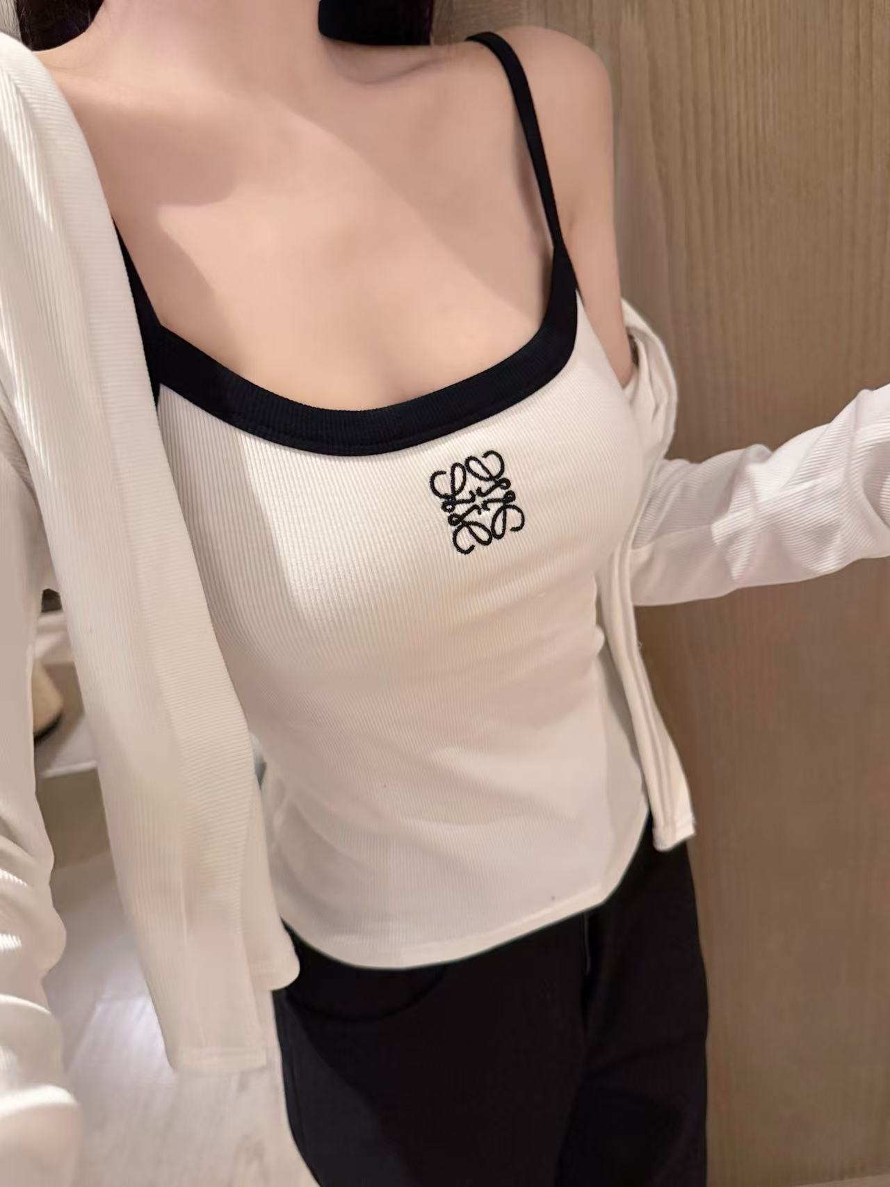 L0WEW キャミソール + カーディガン ツーピースセット【50％割引+送料無料】