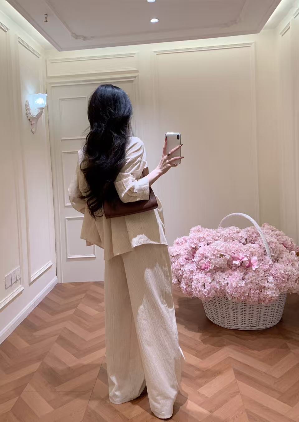 L0WEW レザーポケットシャツ＆パンツ ツーピースセット【50％割引+送料無料】