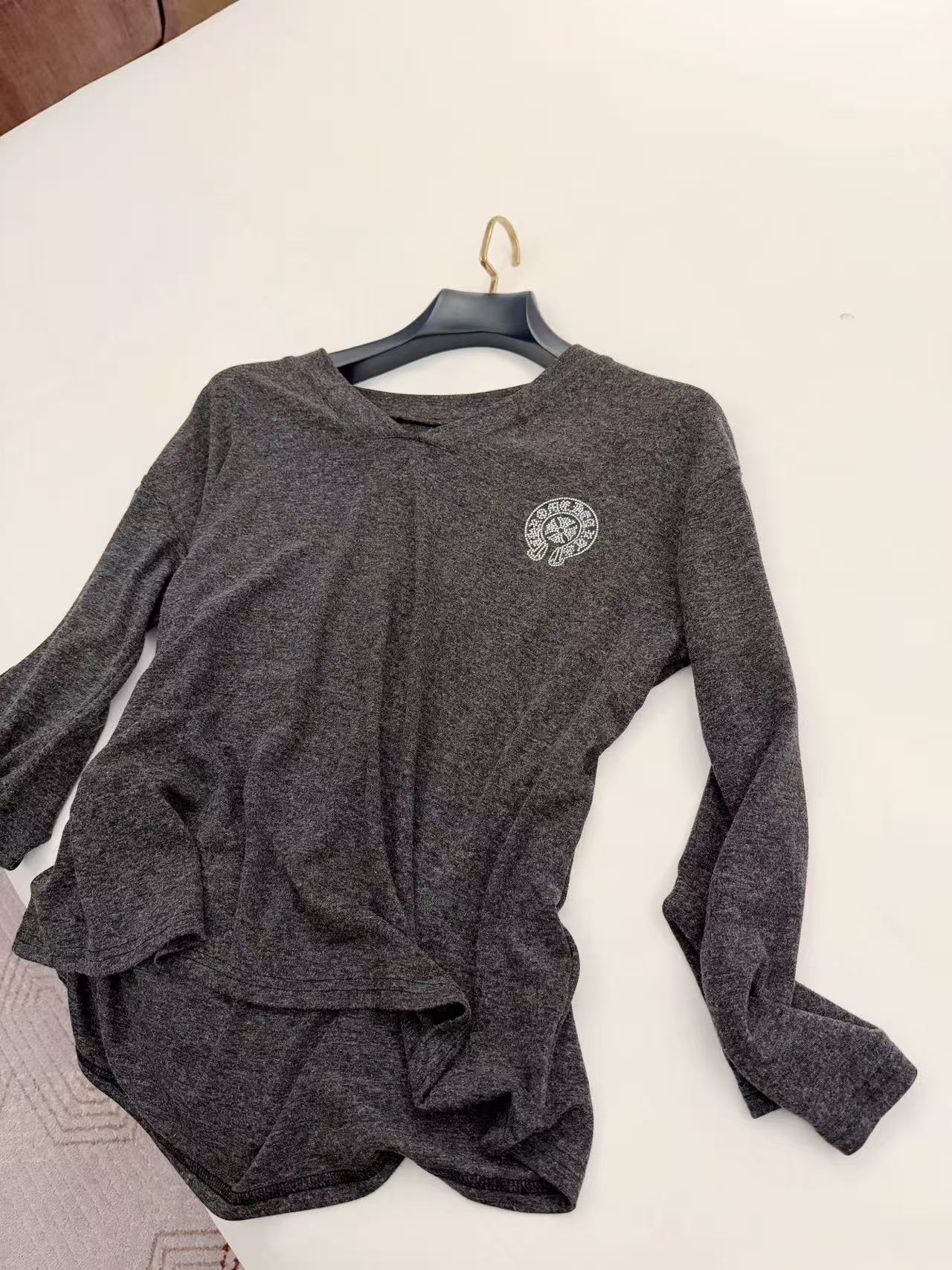 Chr0me Hearts ラインストーン Vネック トップ + パンツ セット【50％割引+送料無料】