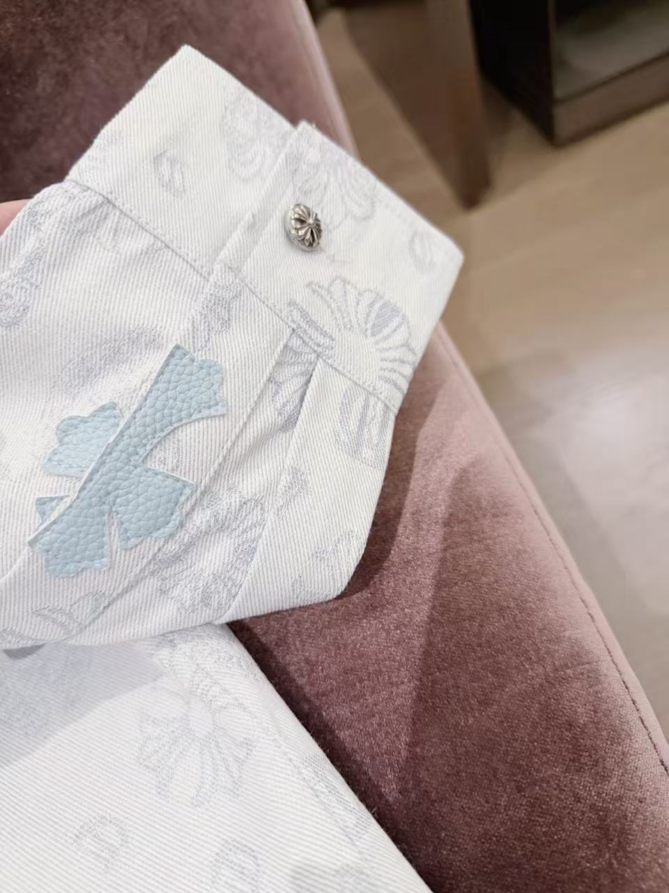 Chr0me Heartsプリントポケットデニムジャケット【50％割引+送料無料】