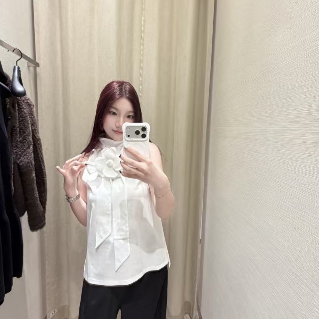 CHANE1 ノースリーブ花柄ベスト【50％割引+送料無料】