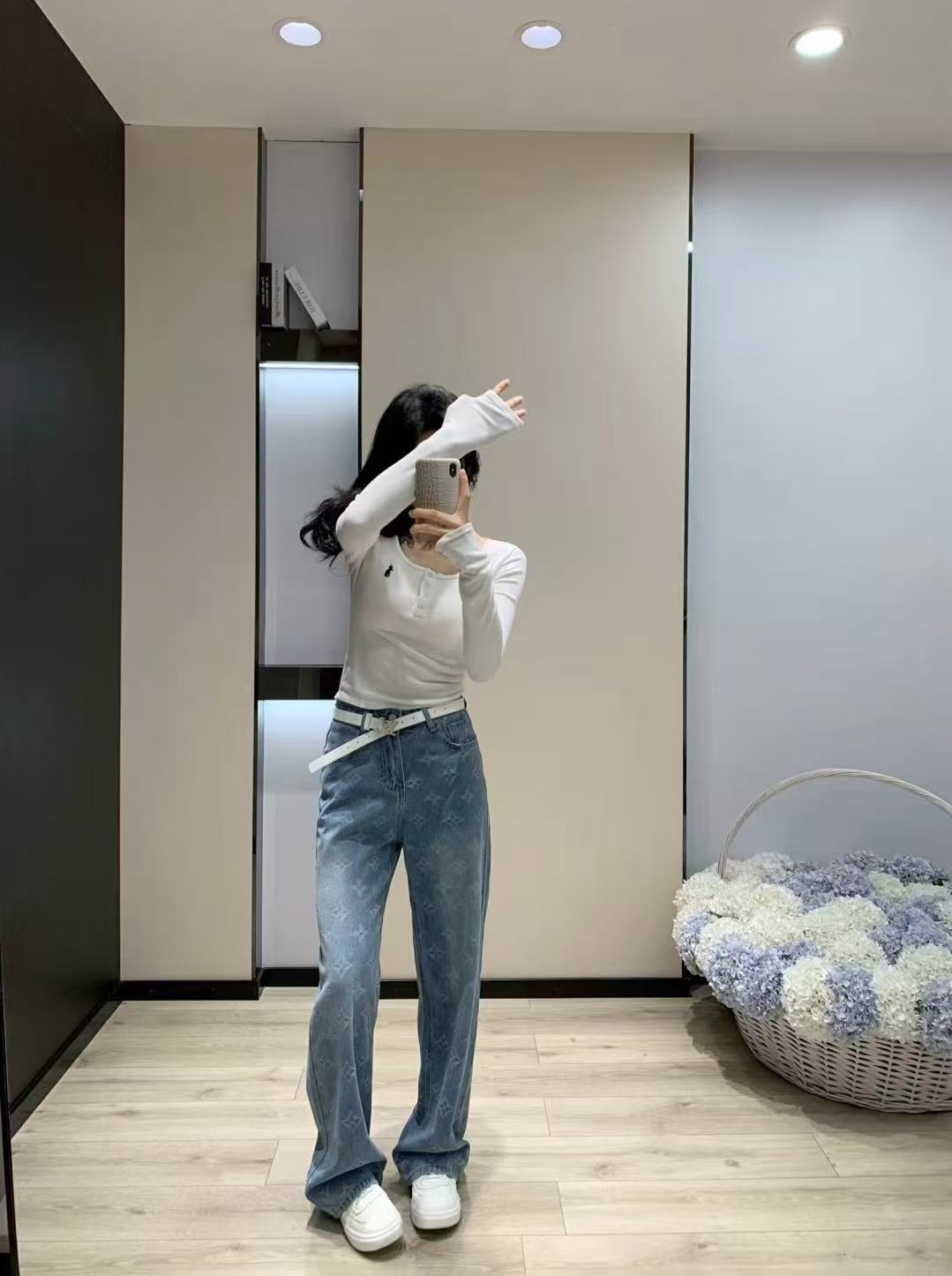 LVプリントジーンズ【50％割引+送料無料】