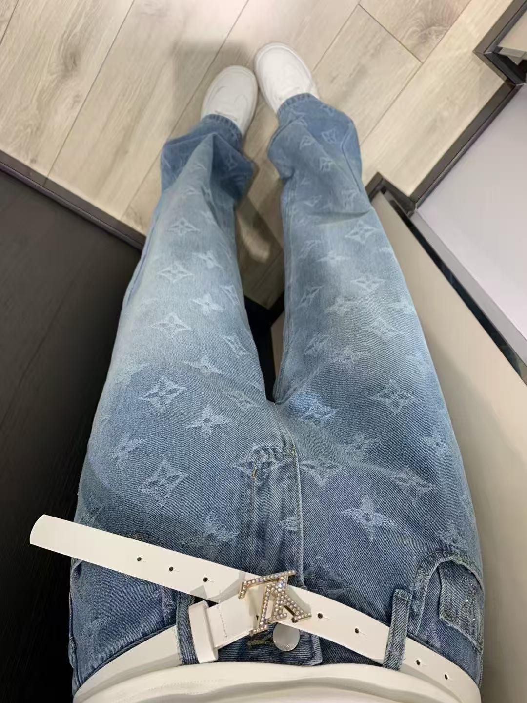 LVプリントジーンズ【50％割引+送料無料】