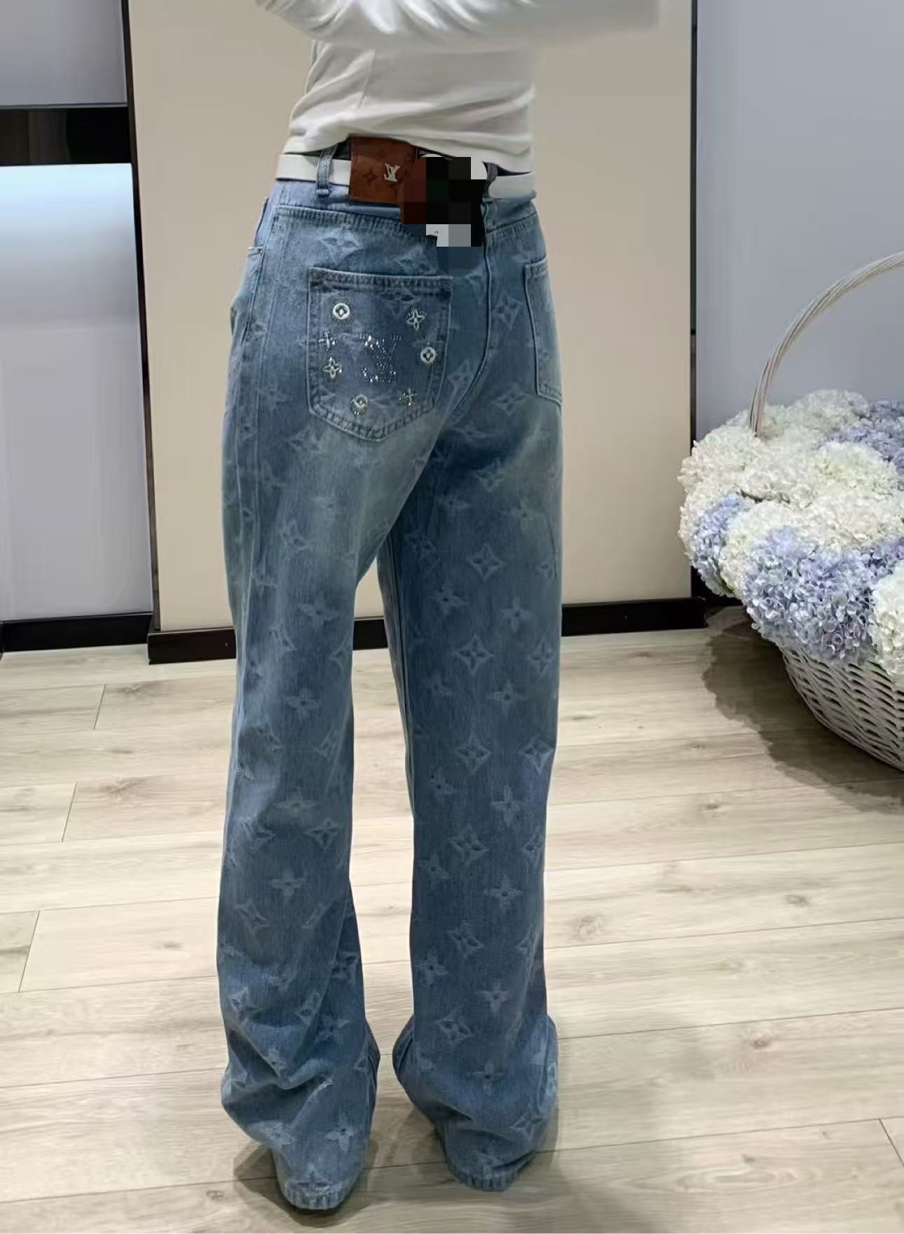 LVプリントジーンズ【50％割引+送料無料】