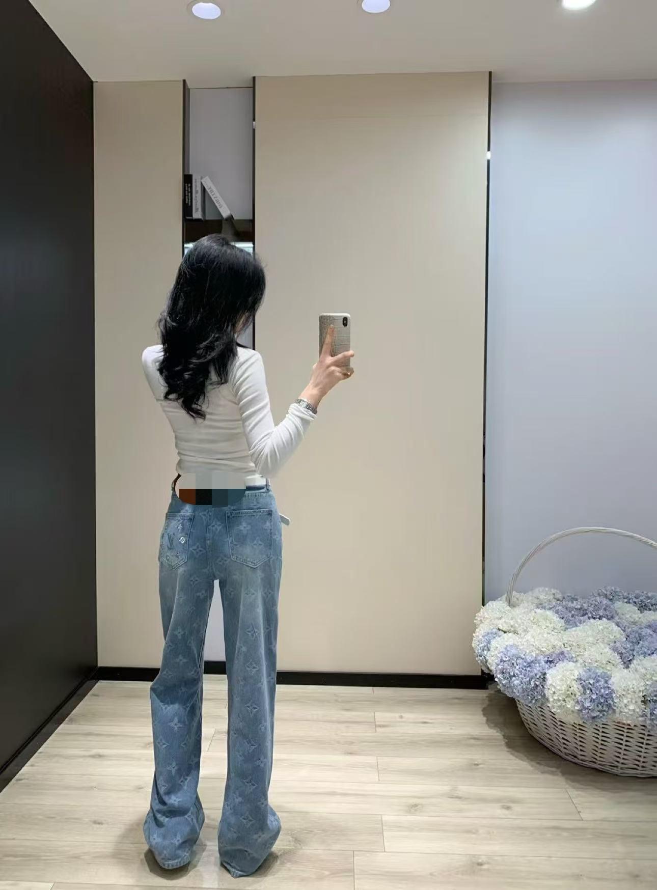 LVプリントジーンズ【50％割引+送料無料】