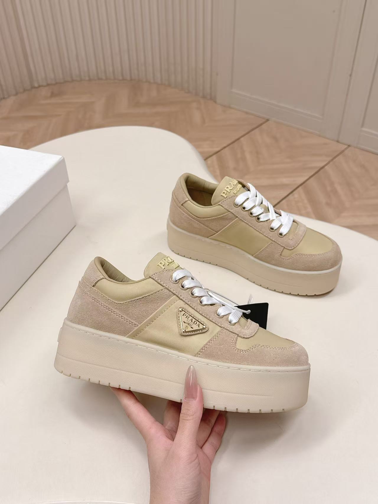 PR4DA 高品質プラットフォームカジュアルシューズ【50％割引+送料無料】