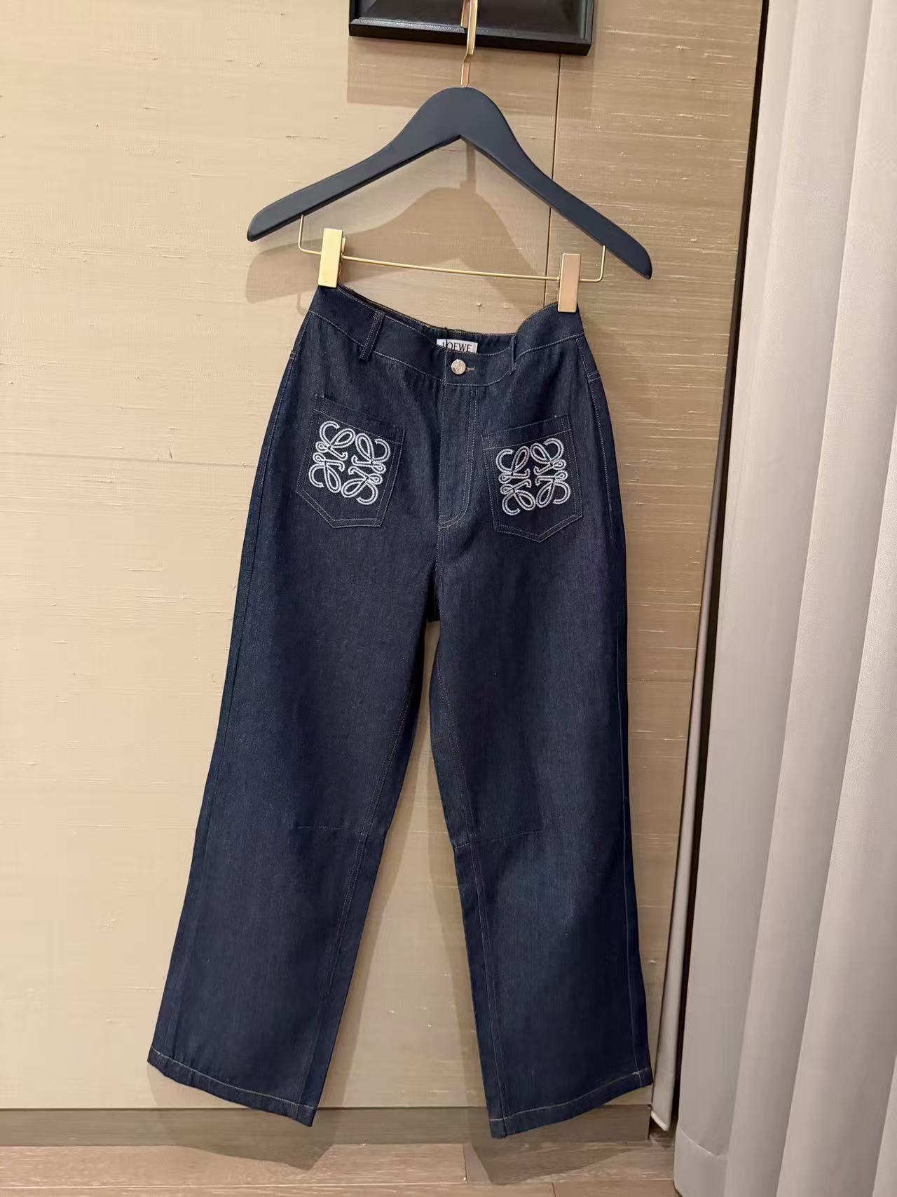 L0WEW デニムジャケットとパンツのツーピースセット【50％割引+送料無料】