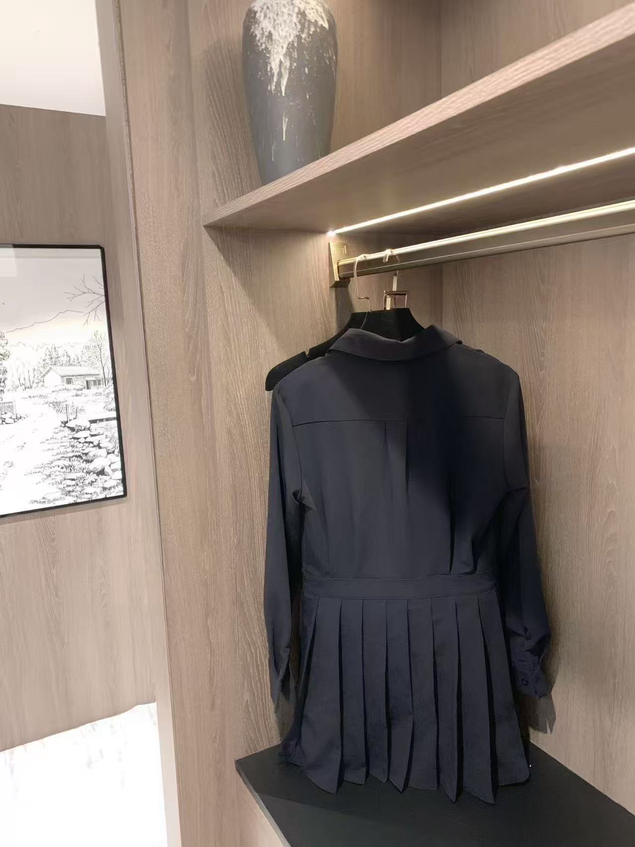 PR4DA ポケット付きロングスリーブプリーツドレス【50％割引+送料無料】