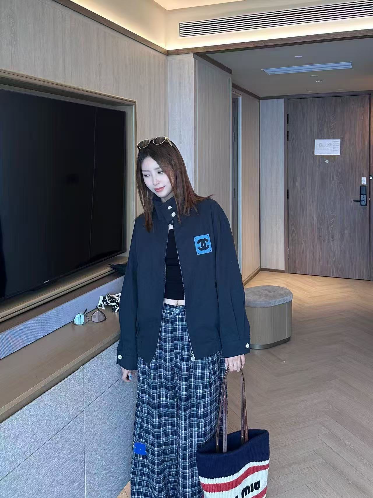 CHANE1 シンプルダブルCジッパージャケット【50％割引+送料無料】