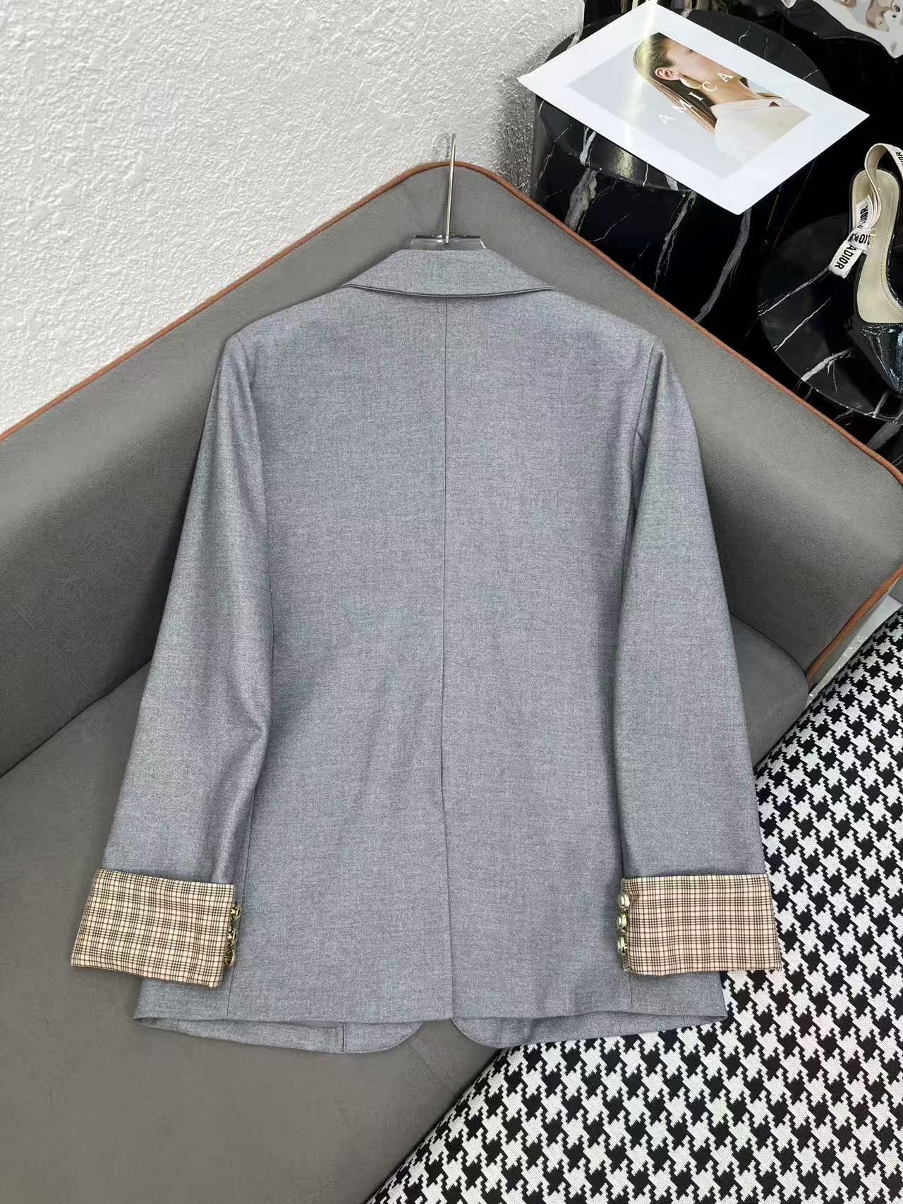 M1UM1U ミニマリスト レター スーツ ジャケット【50％割引+送料無料】