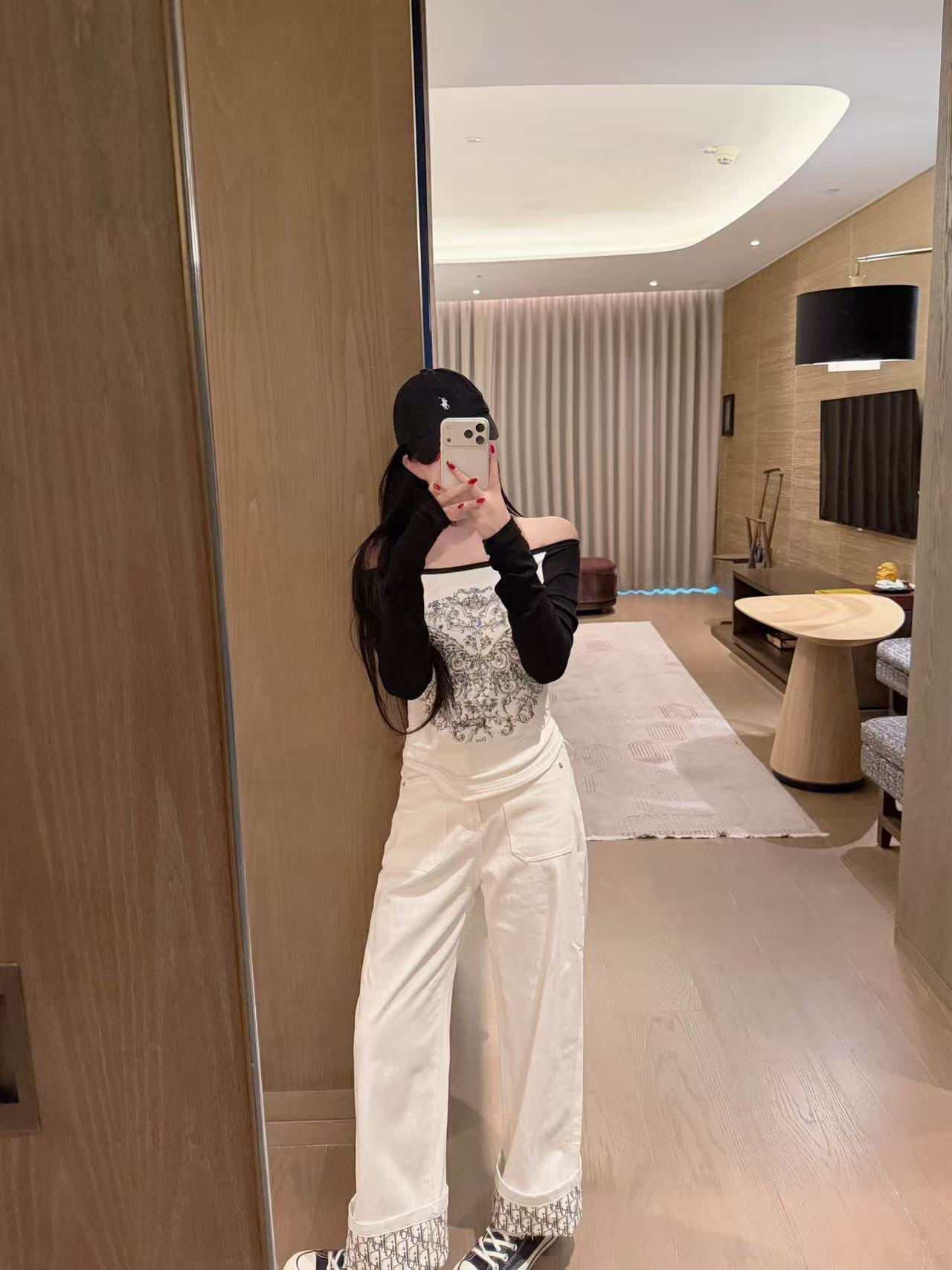 DIOR プリント カラーブロック Tシャツ【50％割引+送料無料】