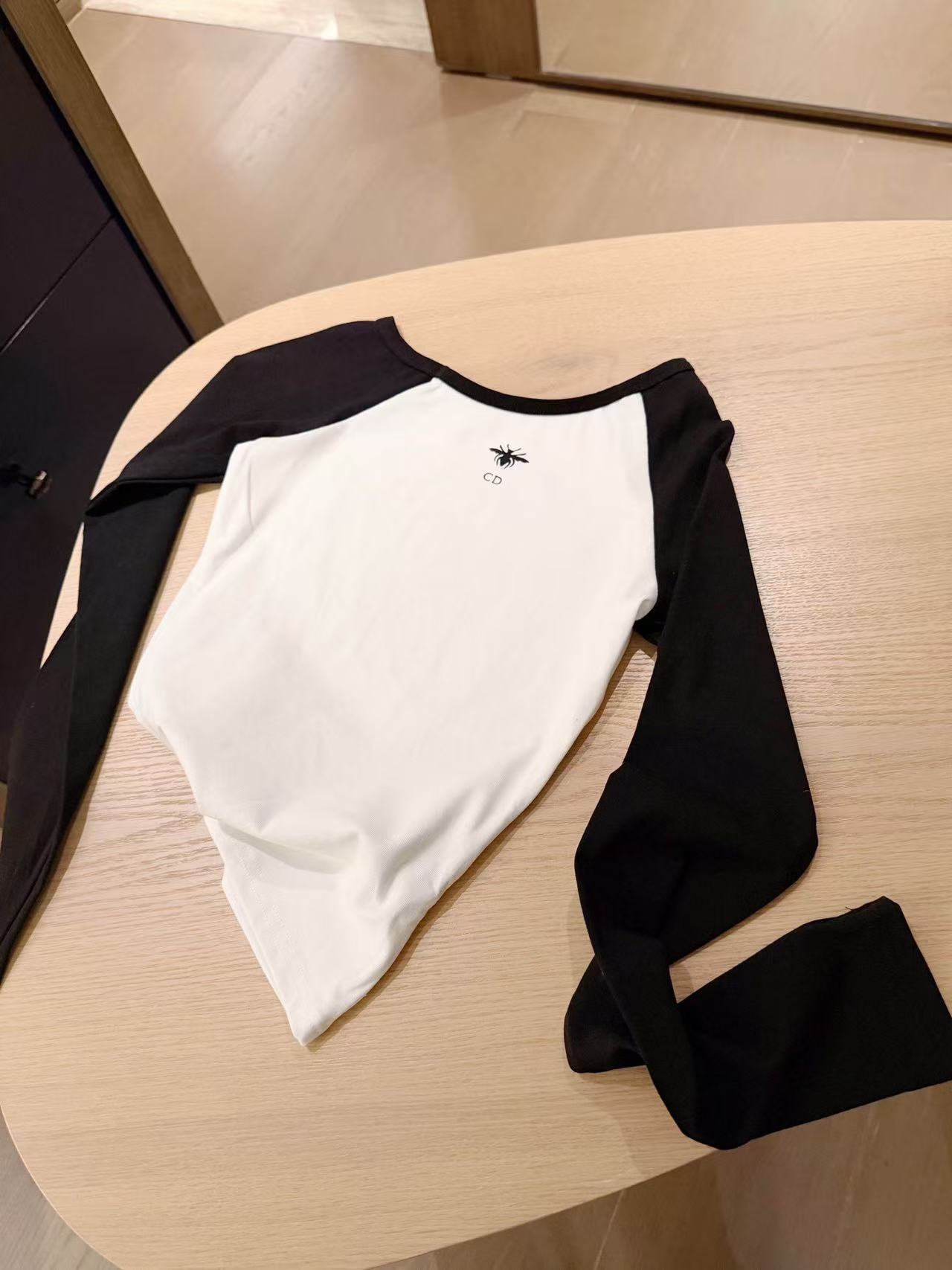 DIOR プリント カラーブロック Tシャツ【50％割引+送料無料】