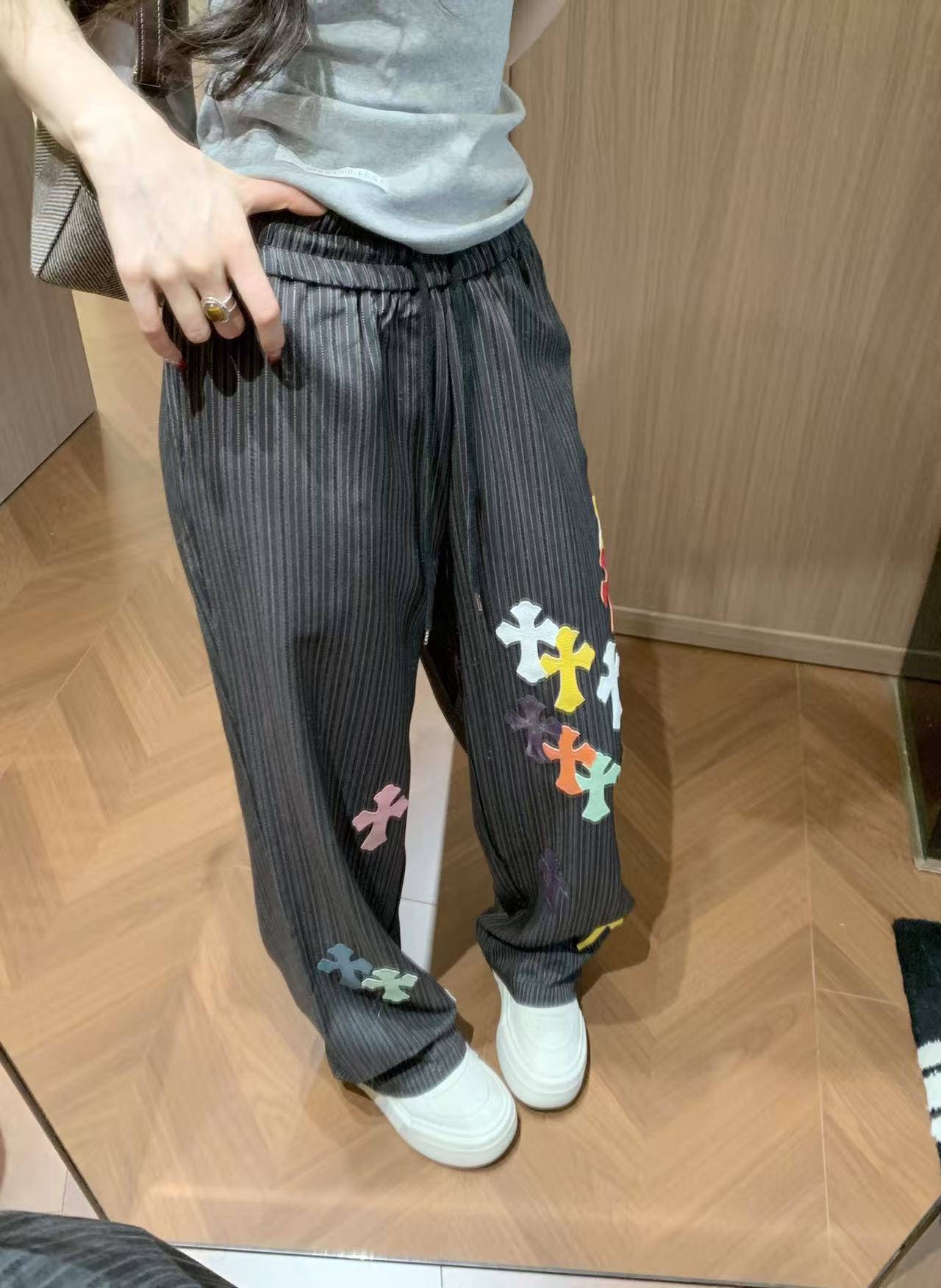 Chr0me Heartsカラフルなクロスラベルカジュアルパンツ【50％割引+送料無料】