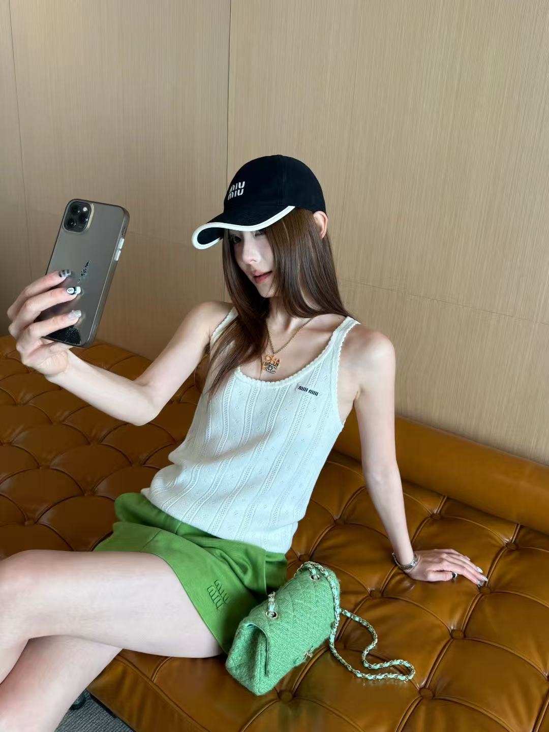 M1UM1U シンプルレターウールベスト【50％割引+送料無料】