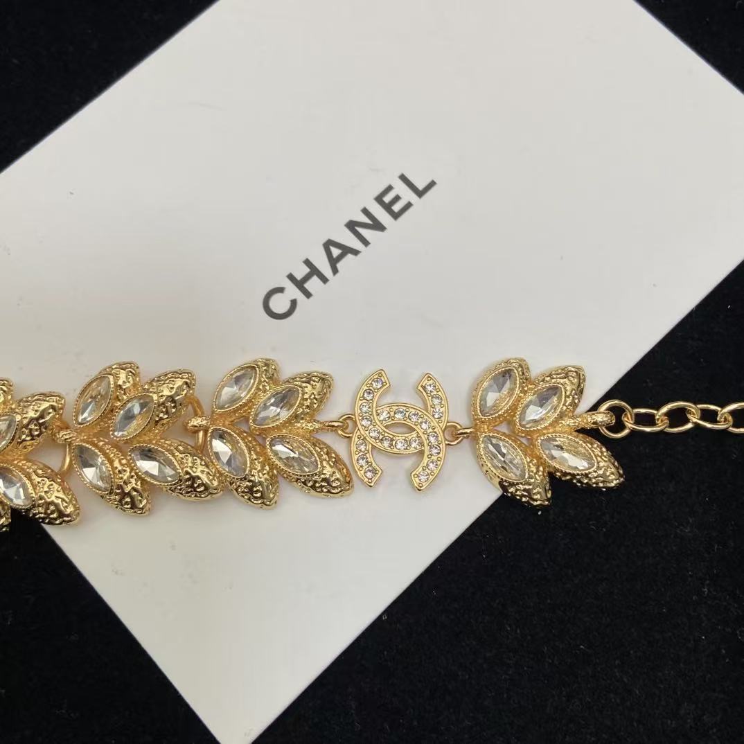 CHANE1 ダブルC ダイヤモンド ウィートイヤーブレスレット【50％割引+送料無料】