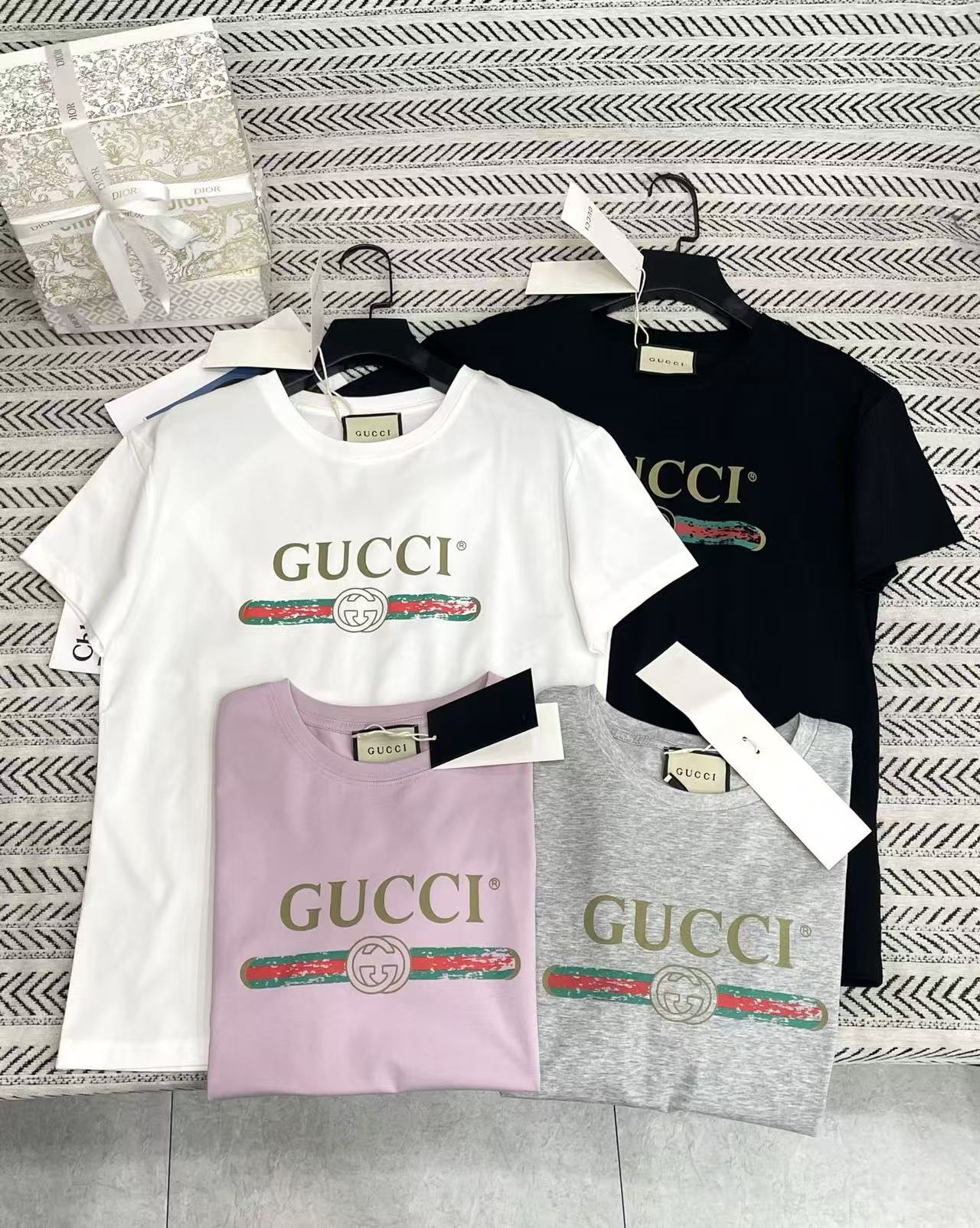 GUCC1 シンプルレターTシャツ【50％割引+送料無料】