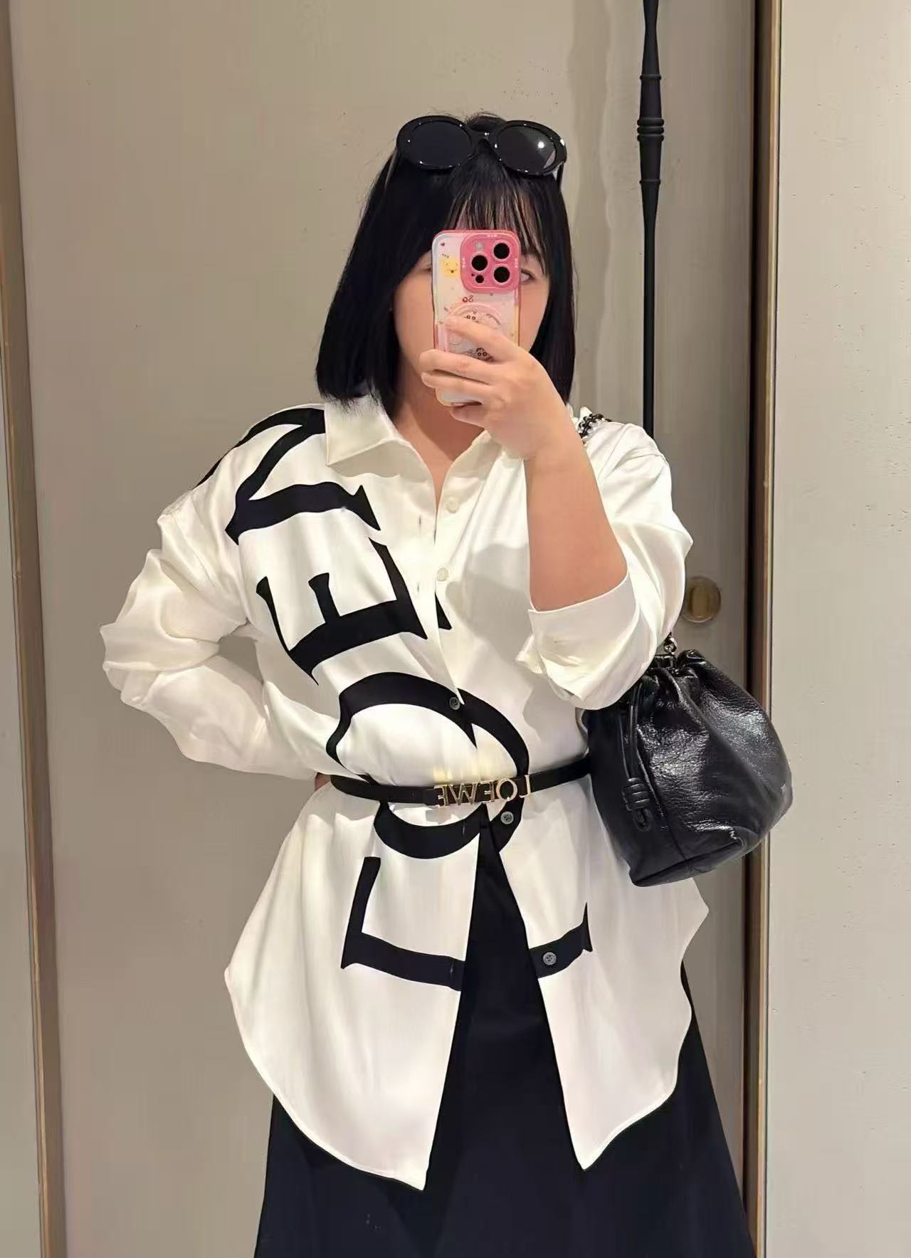 L0WEW レターシャツ【50％割引+送料無料】