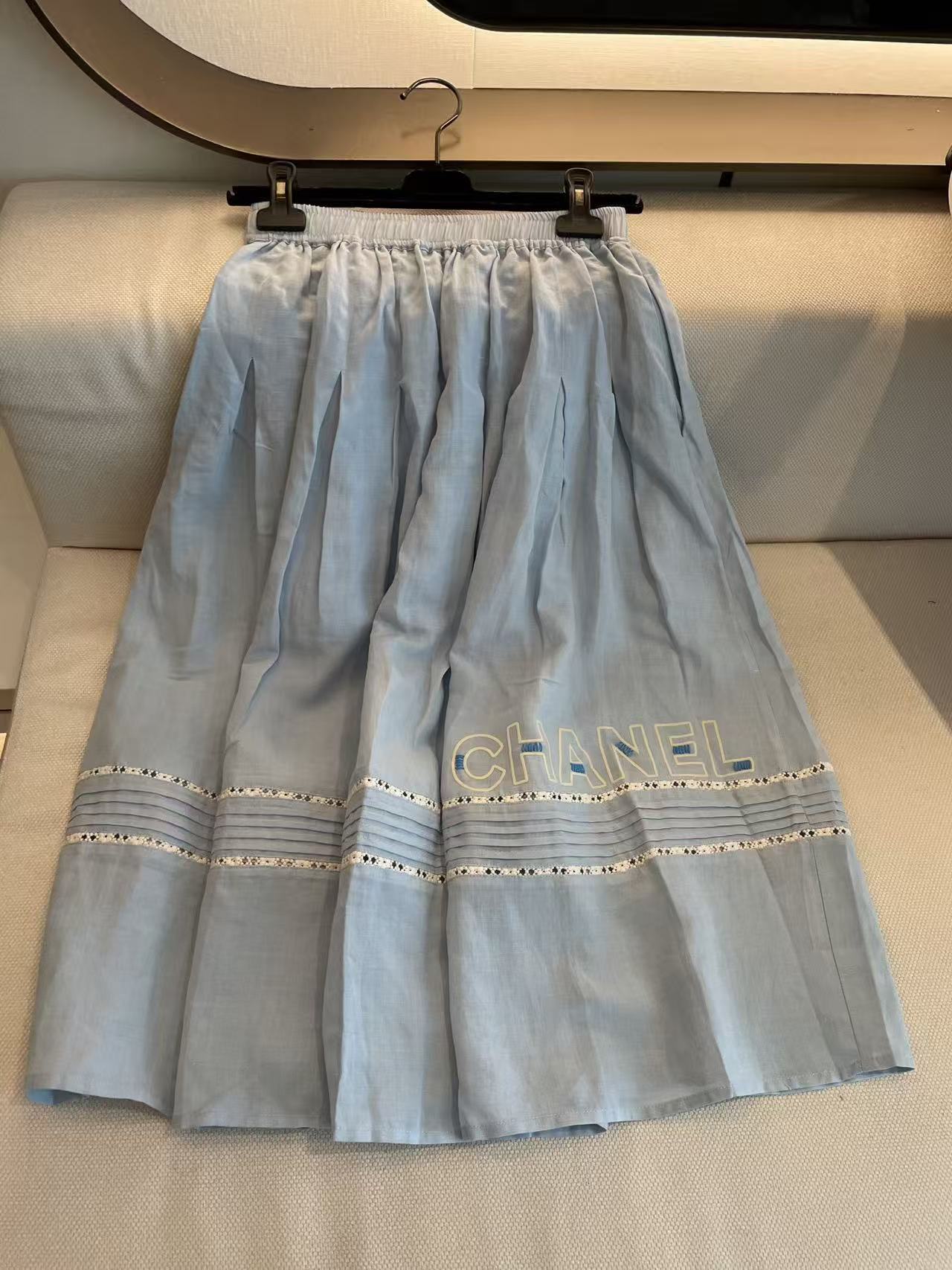 CHANE1 ダブルC シンプルスカート【50％割引+送料無料】