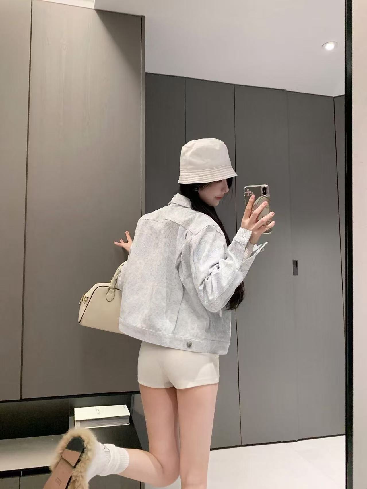 GUCC1 ジャカードデニムジャケット【50％割引+送料無料】