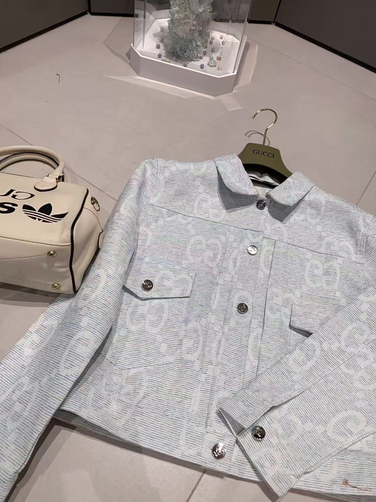 GUCC1 ジャカードデニムジャケット【50％割引+送料無料】