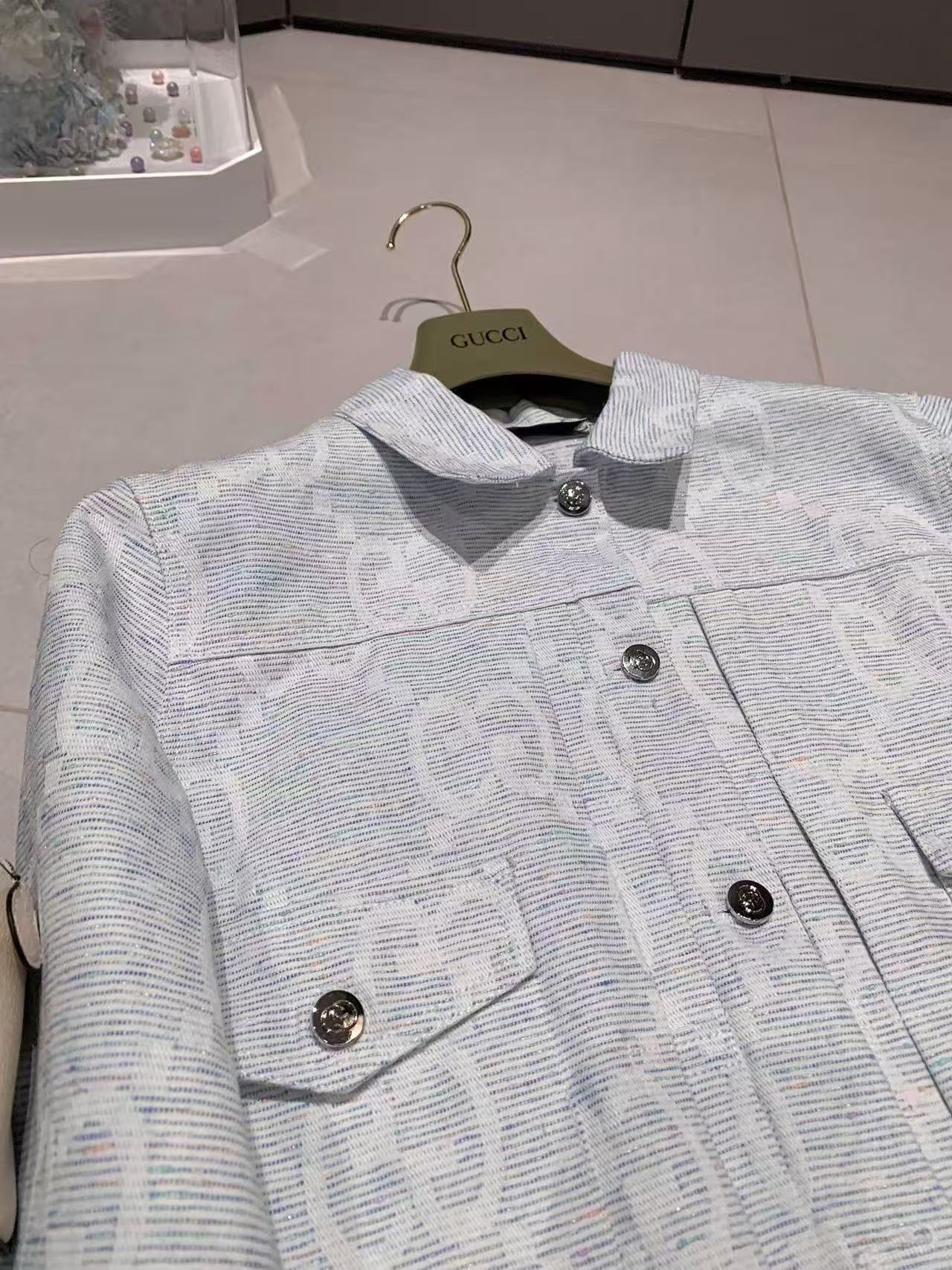 GUCC1 ジャカードデニムジャケット【50％割引+送料無料】