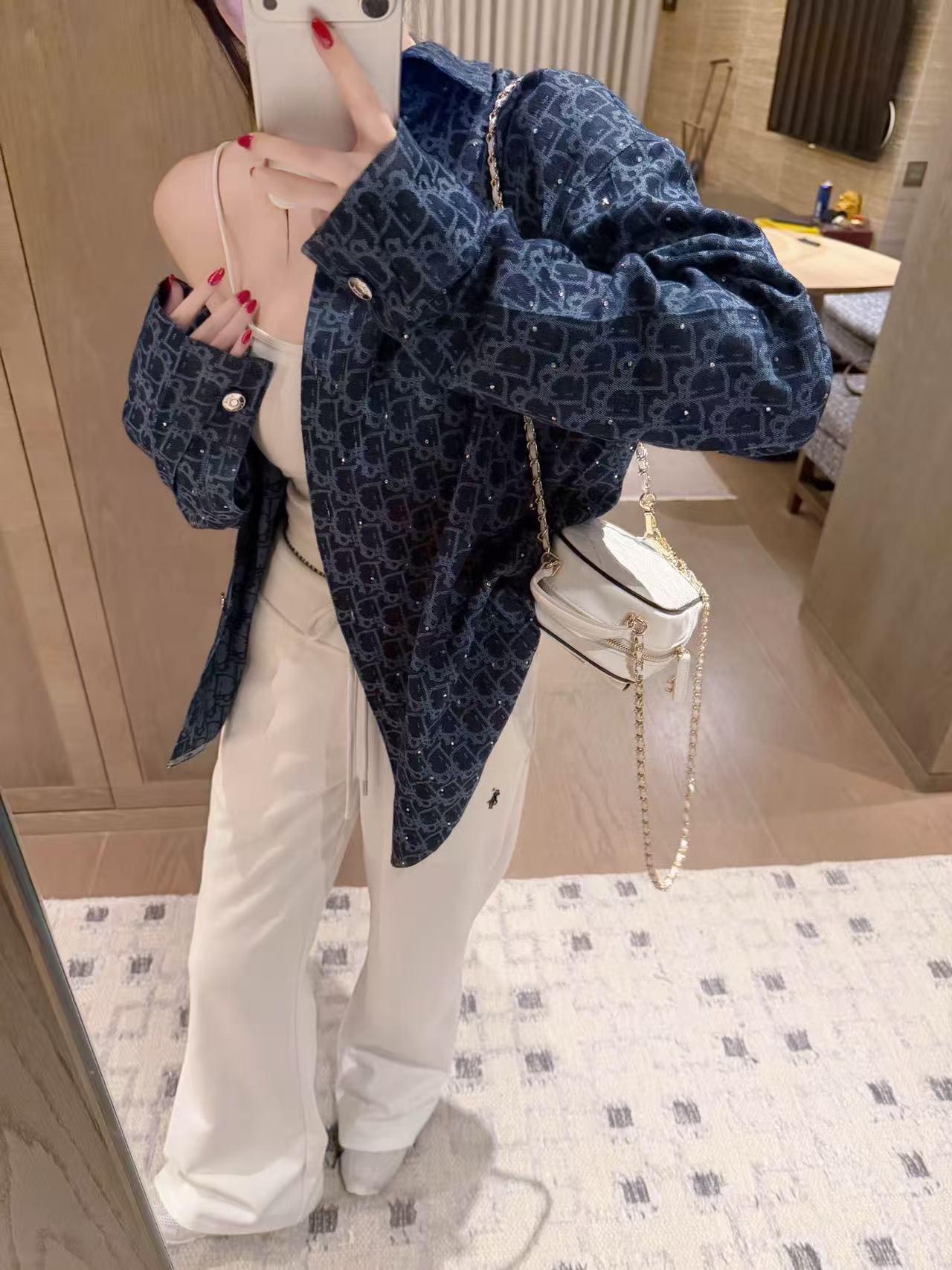 DIOR ジャカード デニムシャツ【50％割引+送料無料】