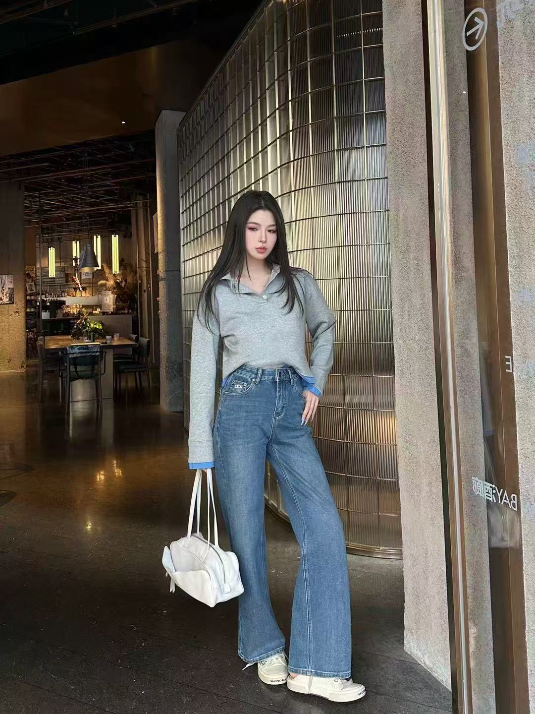 DIOR高品質刺繍 レター ジーンズ【50％割引+送料無料】【50％割引+送料無料】