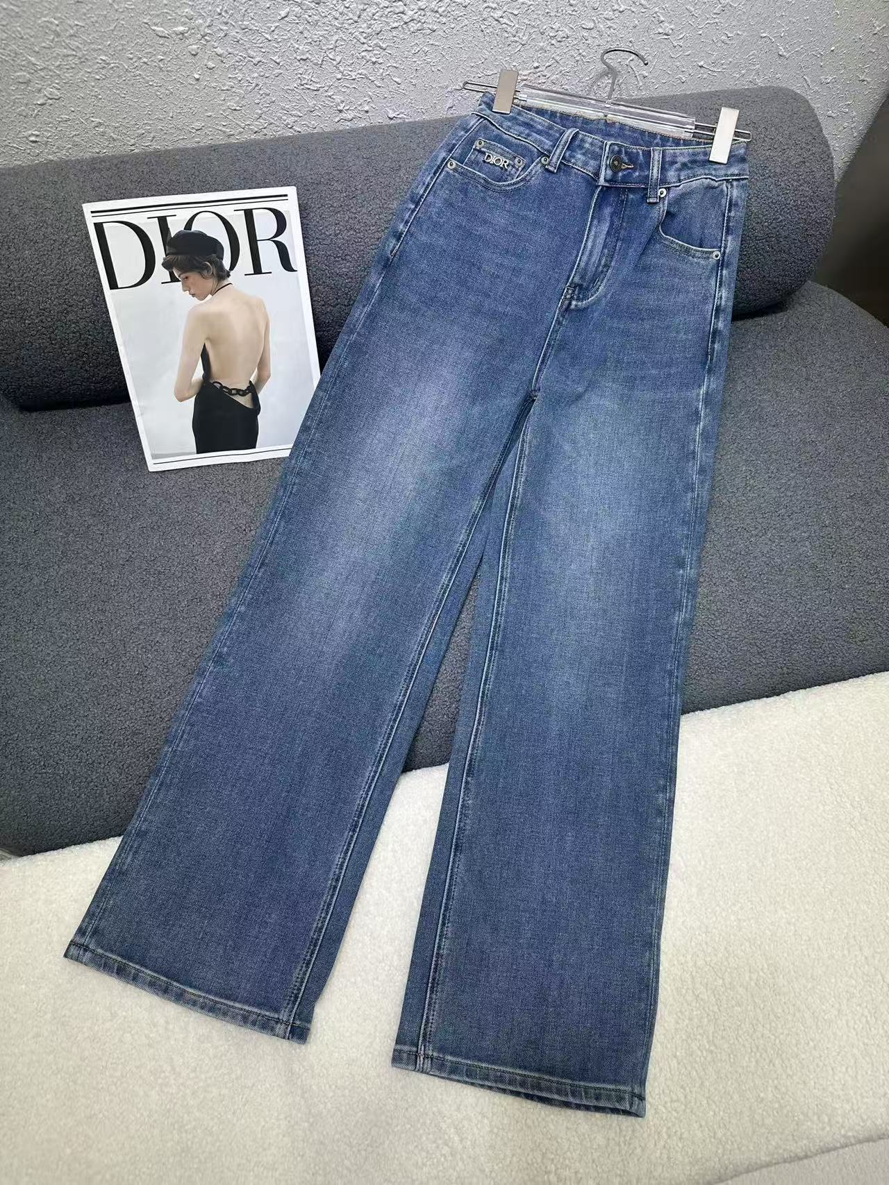 DIOR高品質刺繍 レター ジーンズ【50％割引+送料無料】【50％割引+送料無料】