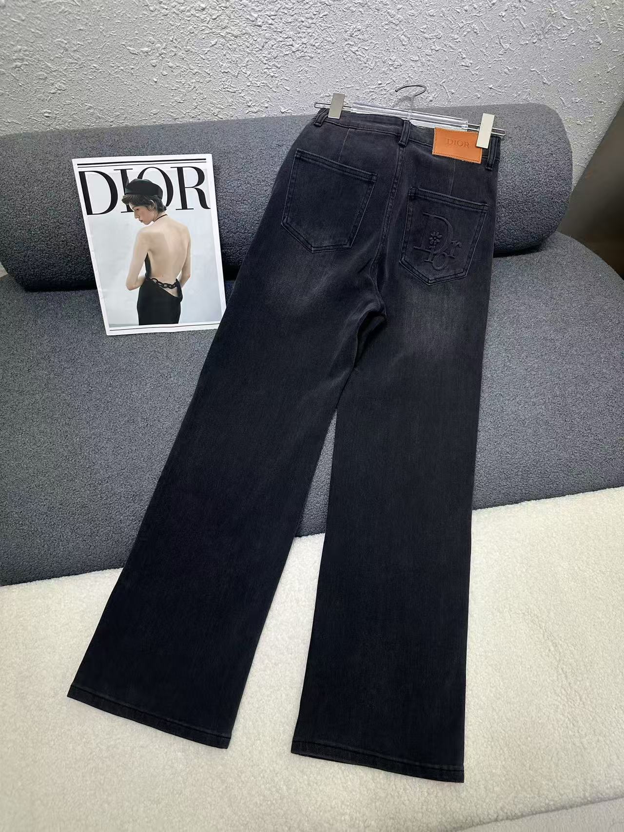 DIOR高品質刺繍 レター ジーンズ【50％割引+送料無料】【50％割引+送料無料】