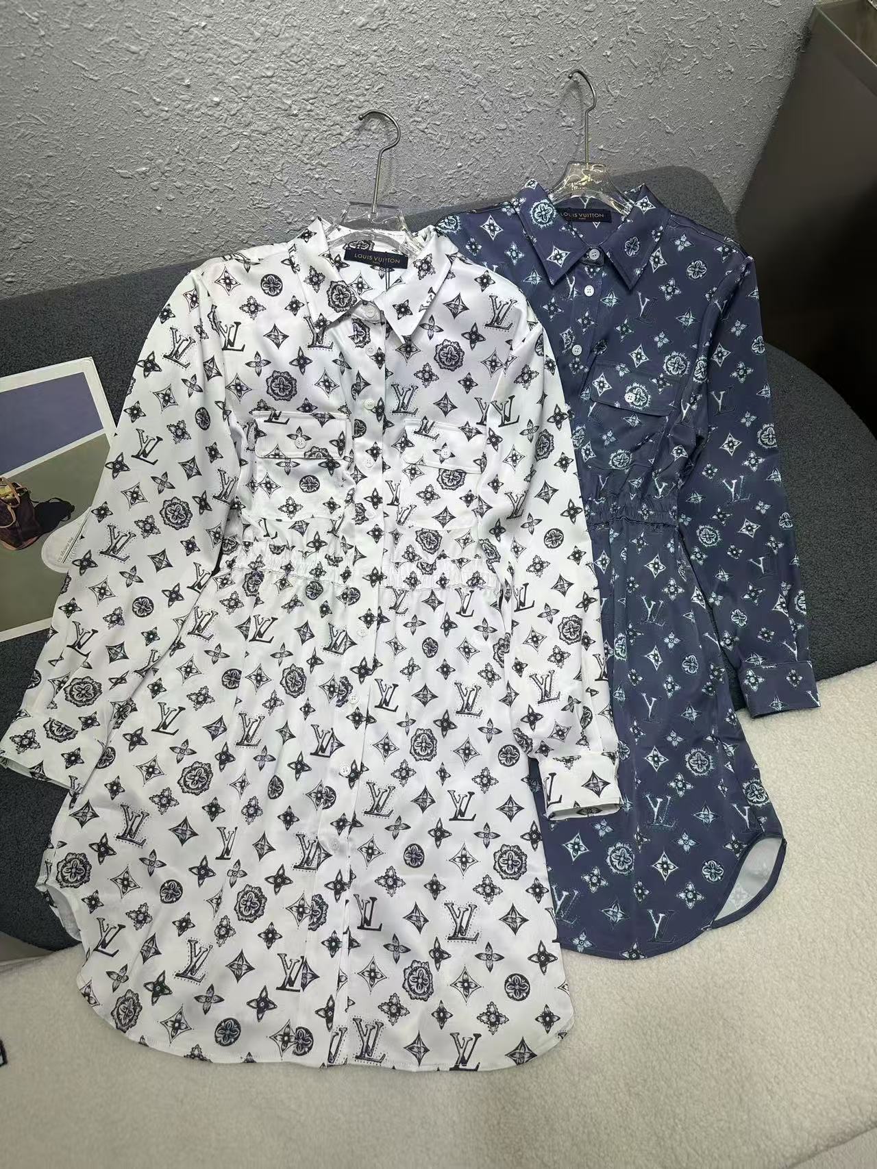 LVの高品質四つ葉のクローバープリントドレス【50％割引+送料無料】