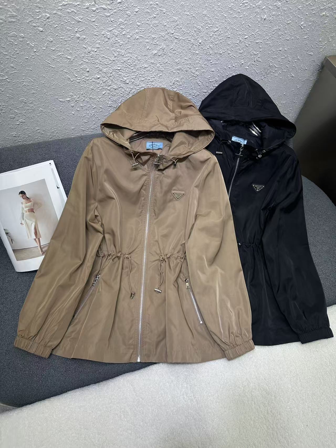 PR4DA高品質トライアングルロゴフードジャケット【50％割引+送料無料】