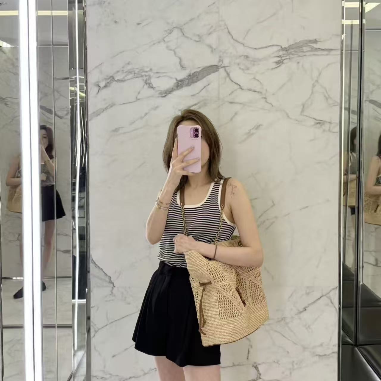 YSLのミニマリストチェーン織りバッグ【50％割引+送料無料】