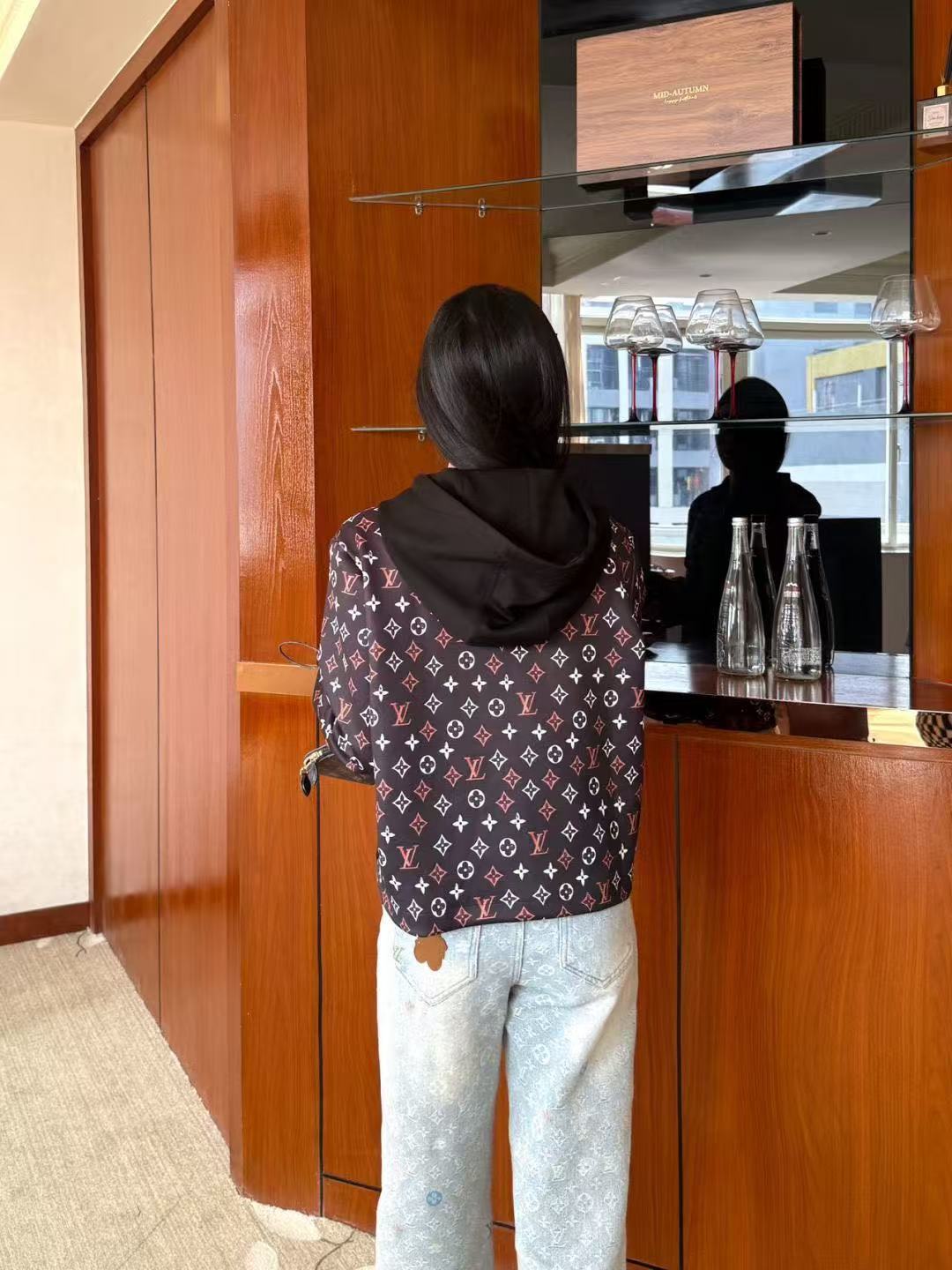 LVプリントフード付きジャケット【50％割引+送料無料】