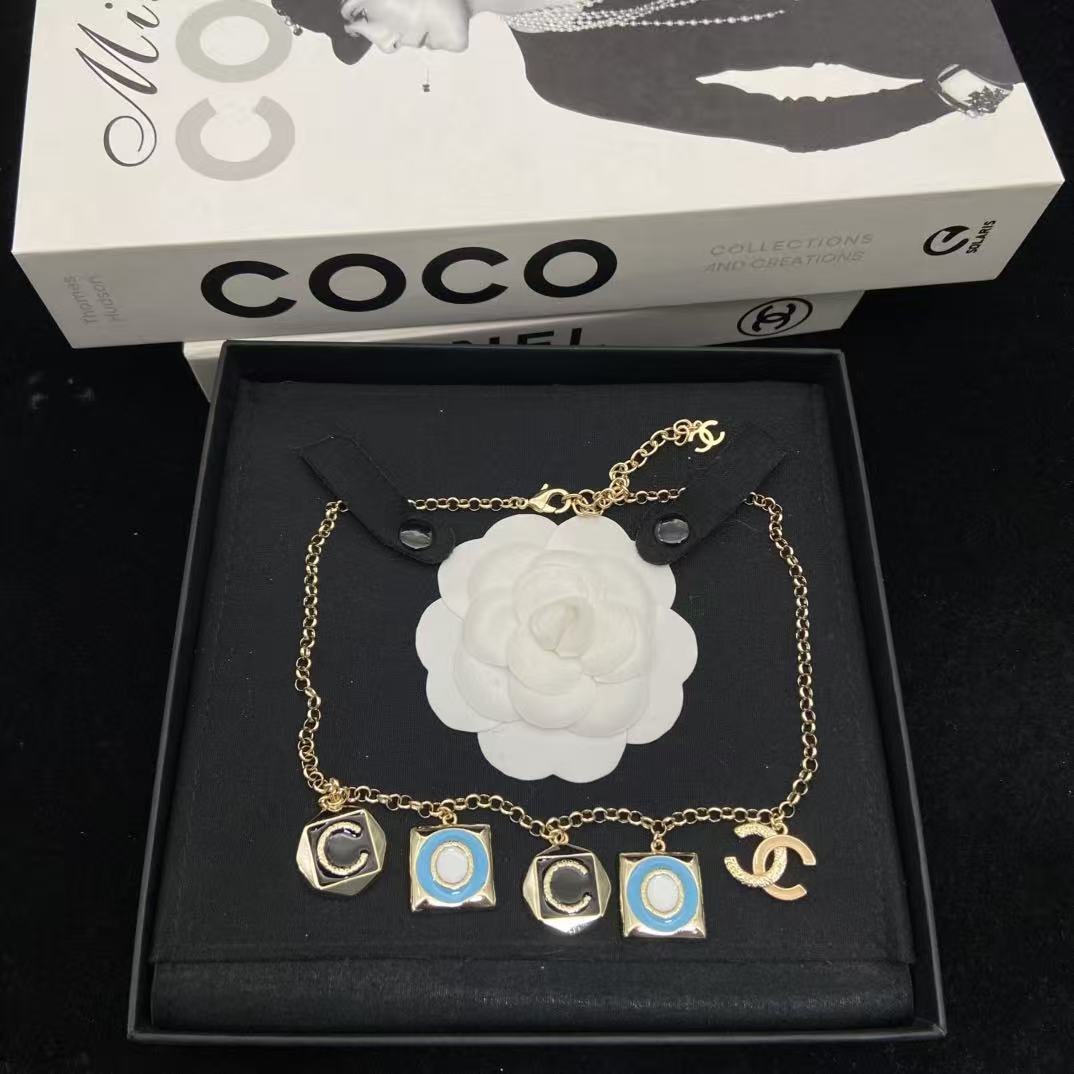 CHANE1 COCO ダブルCネックレス【50％割引+送料無料】