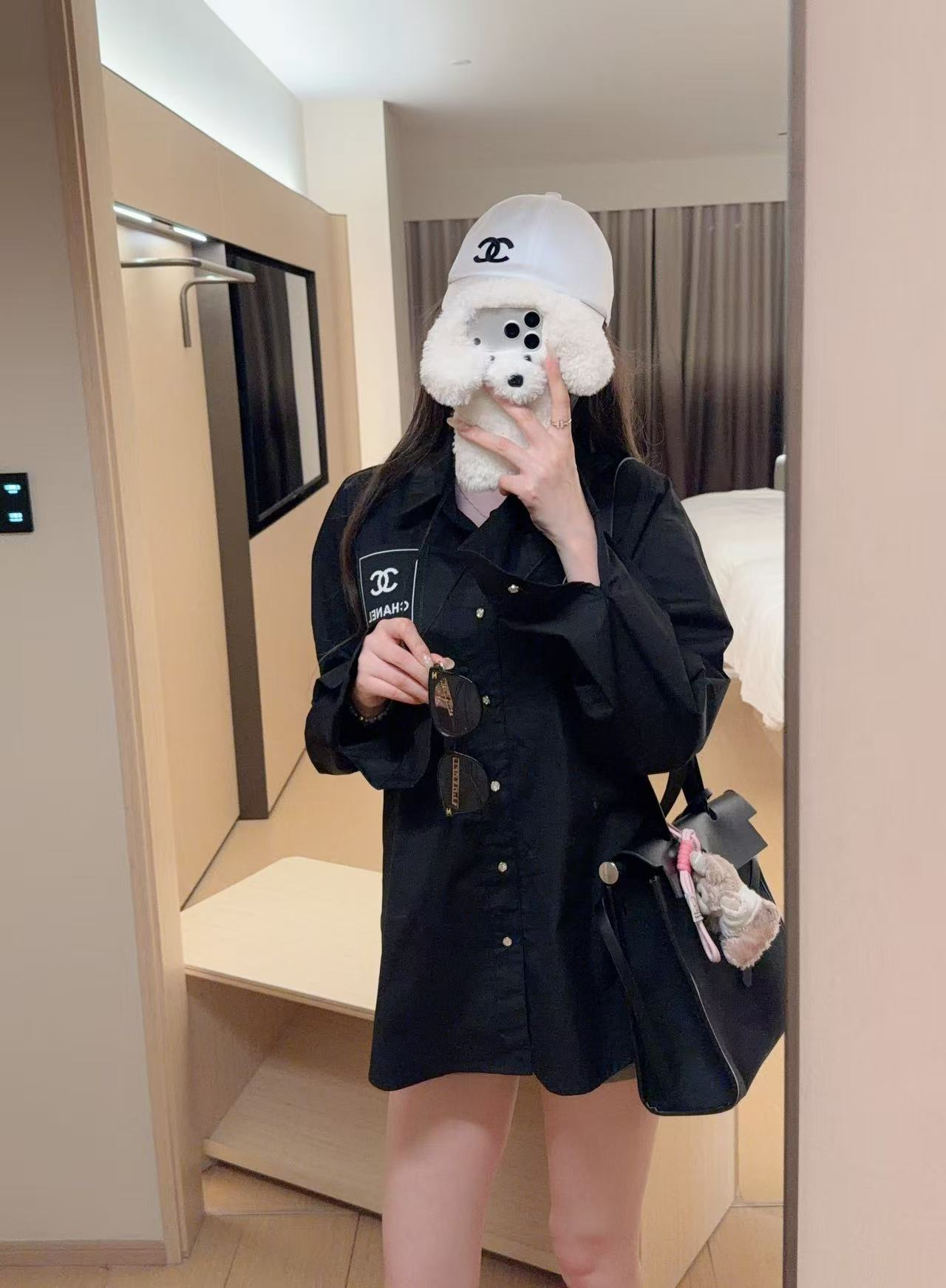 CHANE1 ダブルCレターシャツ【50％割引+送料無料】