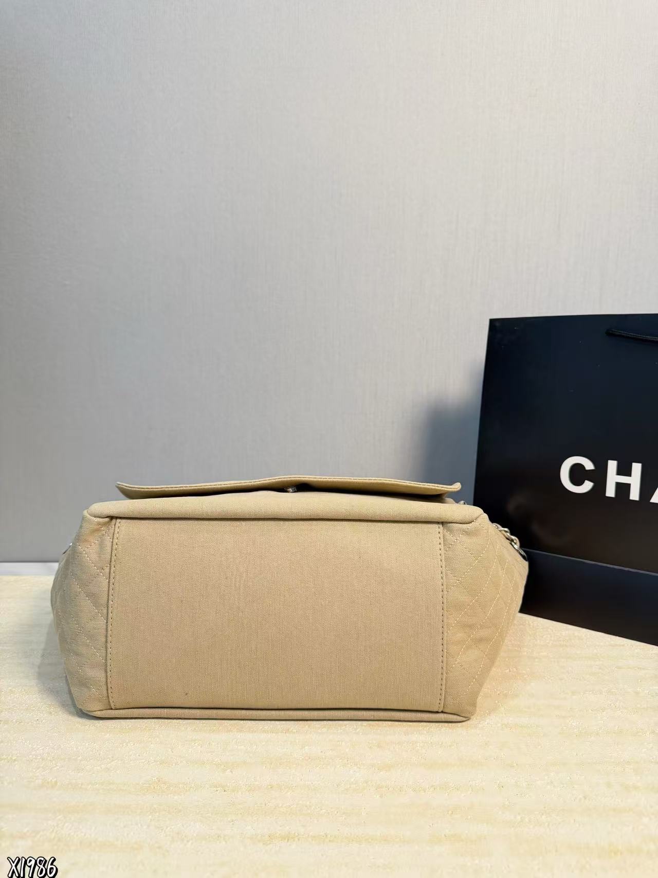 CHANE1 フラップデニムチェーンバッグ【50％割引+送料無料】