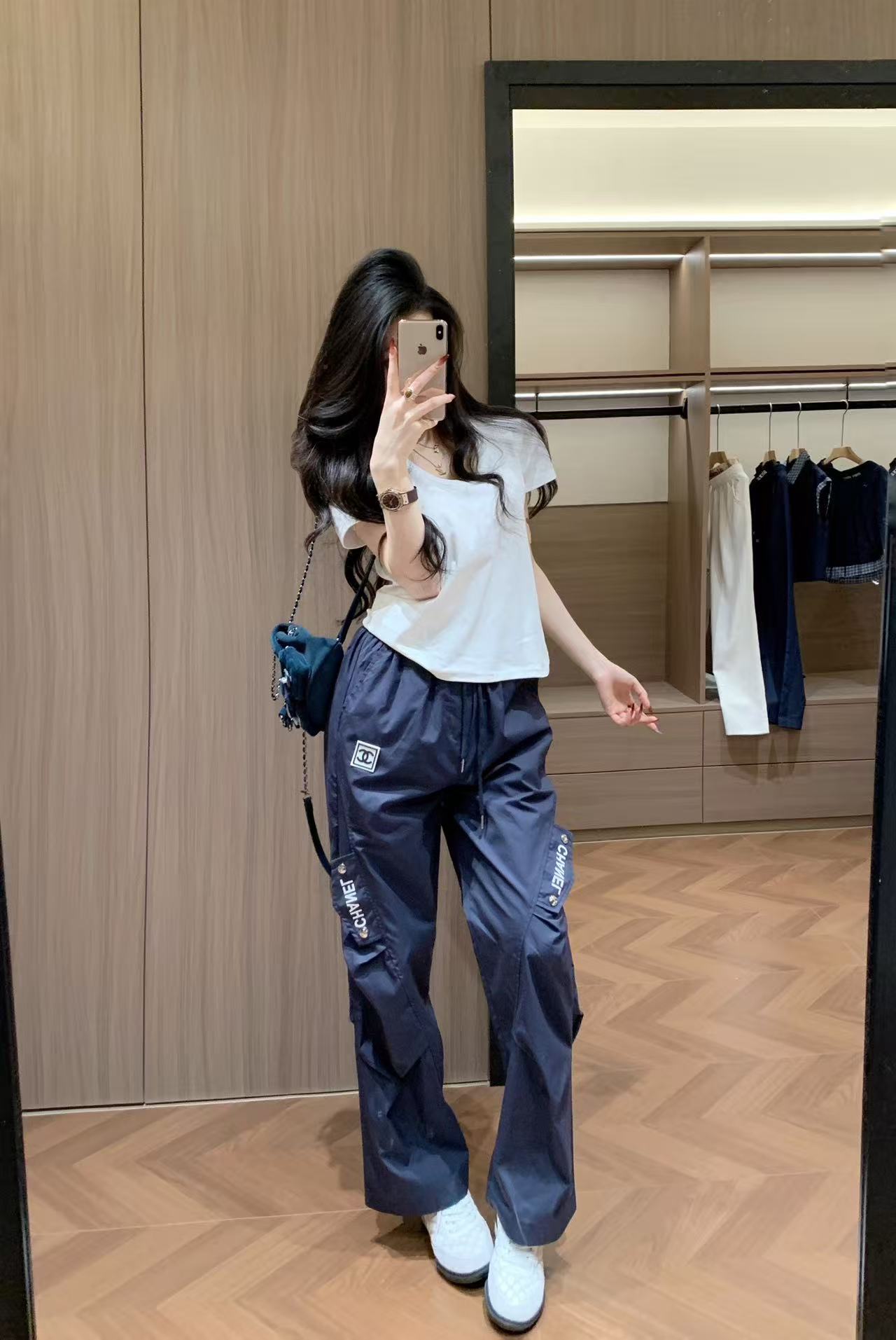 CHANE1 ダブルCレター カジュアルパンツ【50％割引+送料無料】